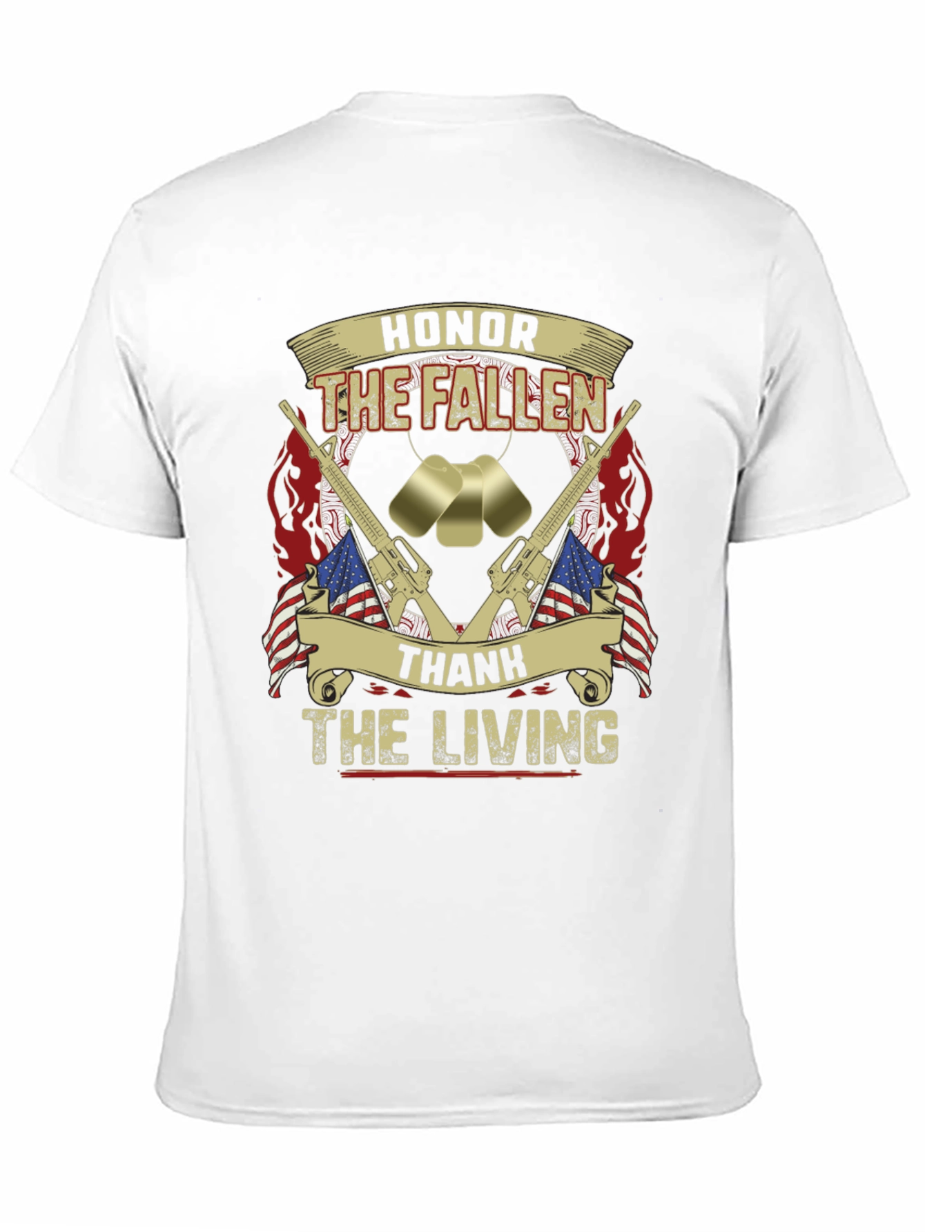 Honor The Fallen T-Shirt - Patriotic Memorial Design - 11