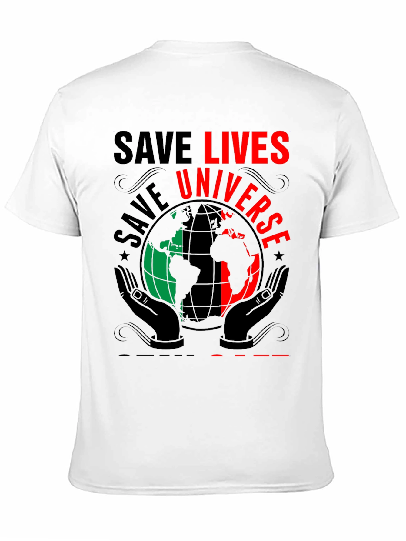 Black Save Lives Universe T-Shirt view 11