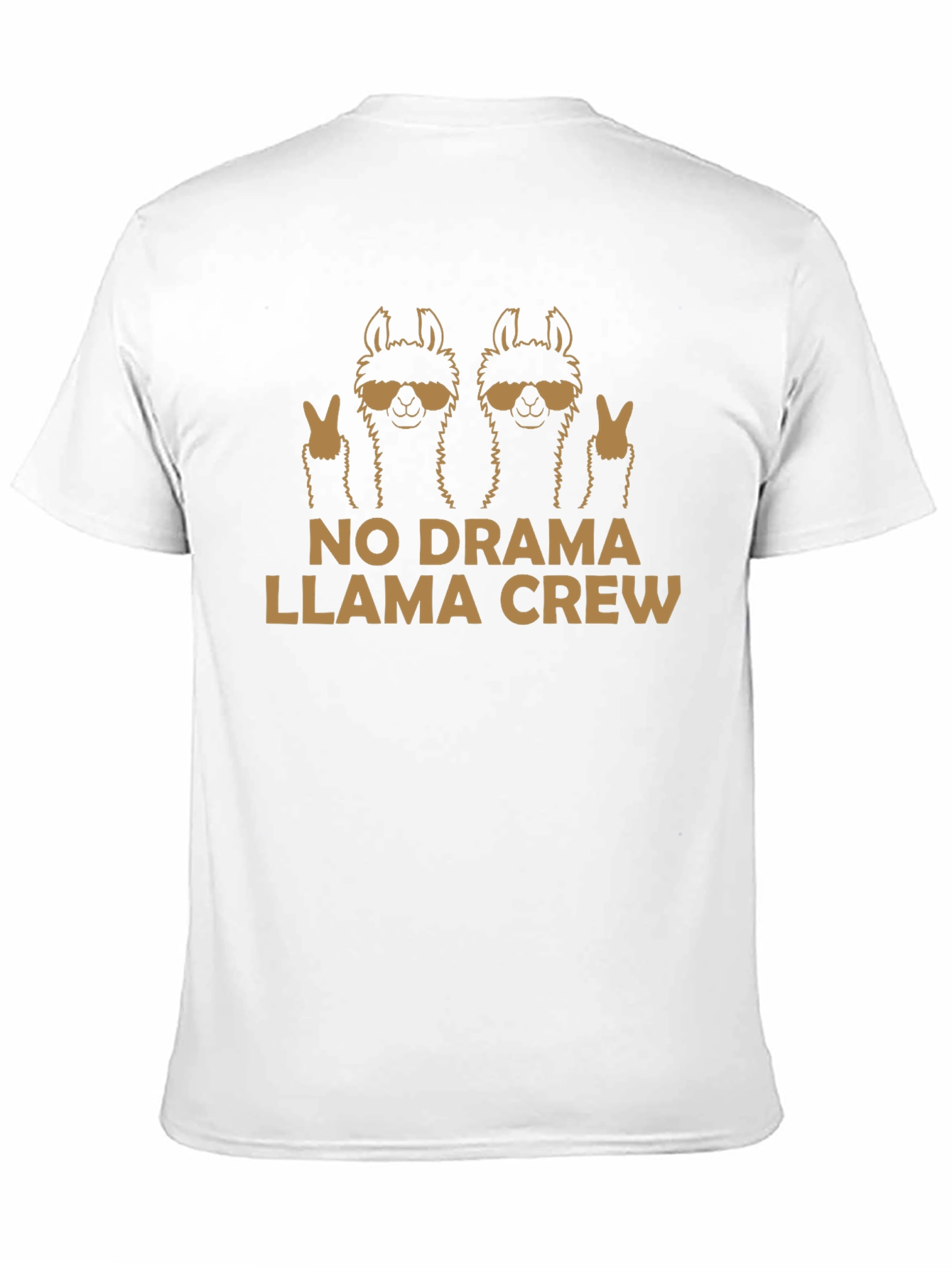 Black No Drama Llama Crew Graphic T-Shirt view 11