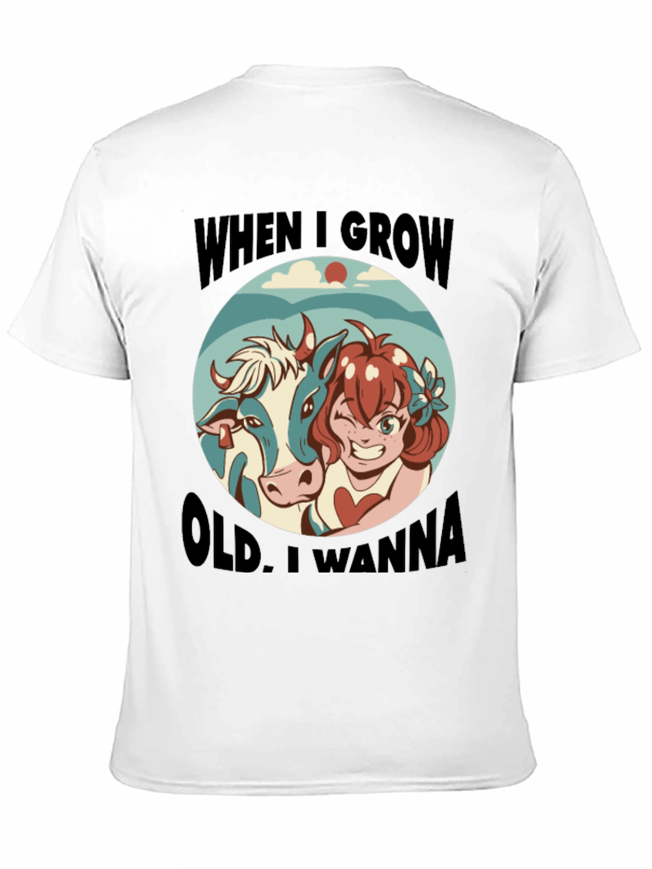 Black Humorous 'When I Grow Old' Graphic Tee view 11