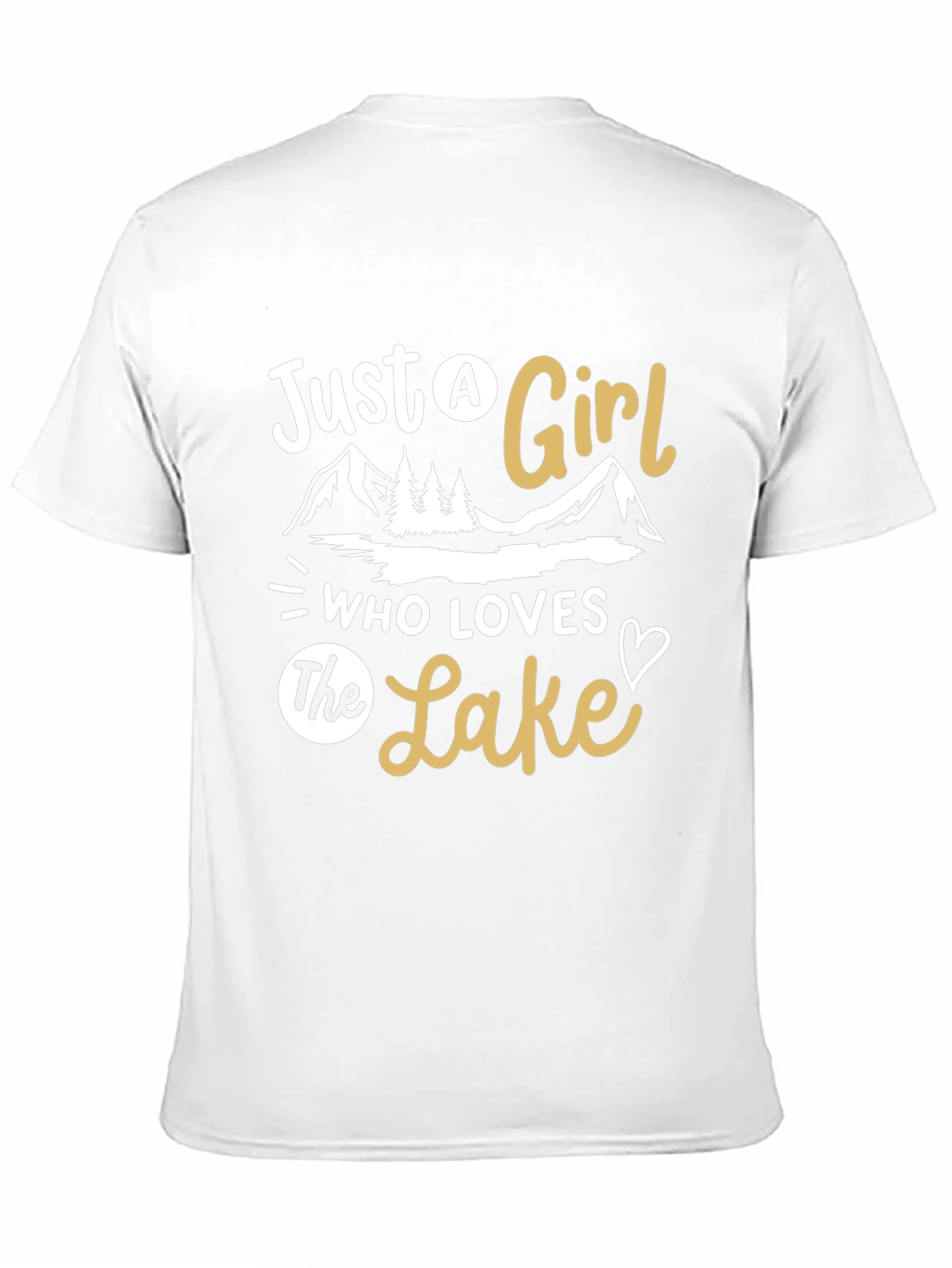 Black Lake Lover T-Shirt - Just A Girl Who Loves The Lake view 11