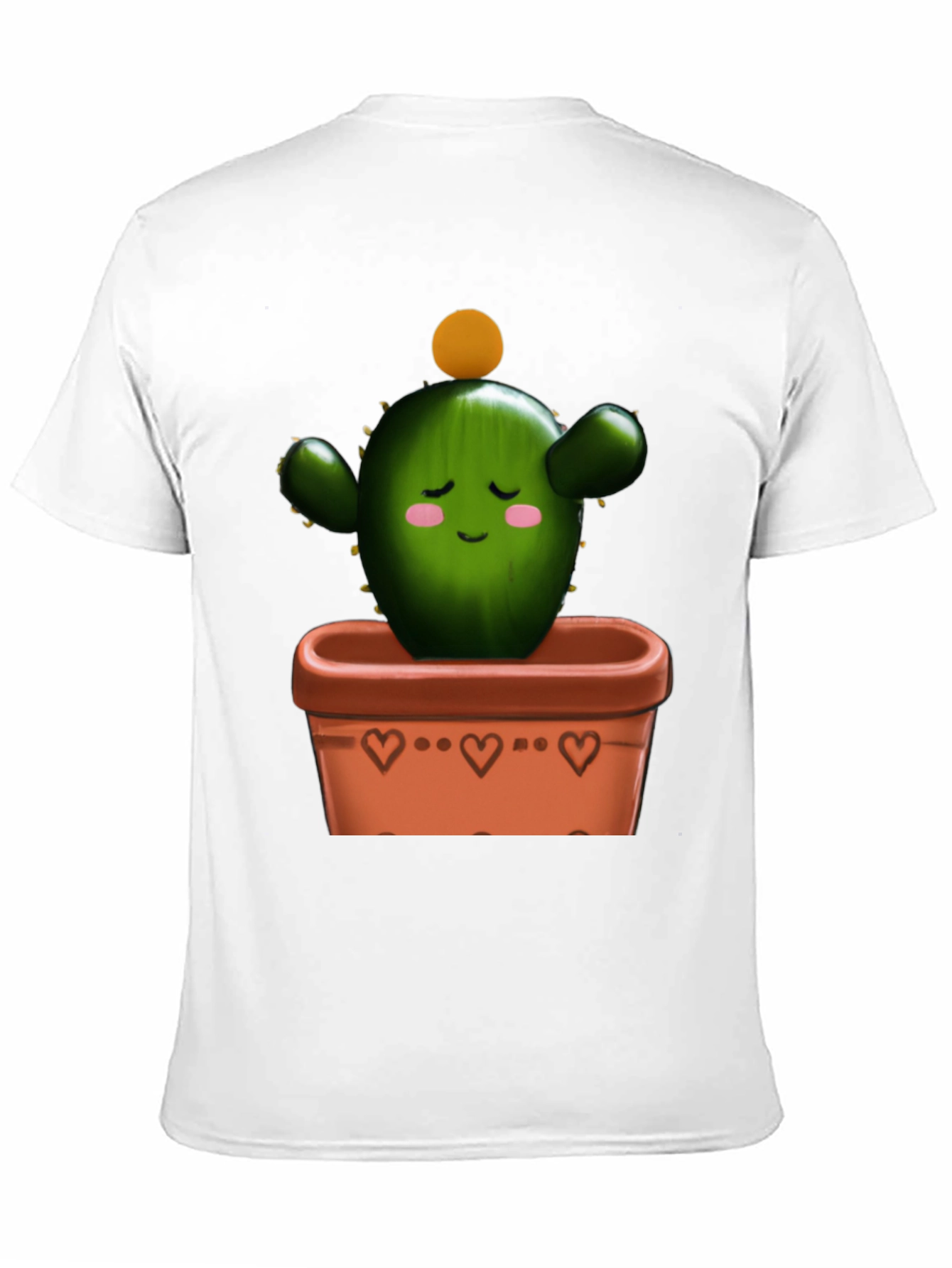 Black Cactus in Pot Graphic Tee - Trendy Design view 11