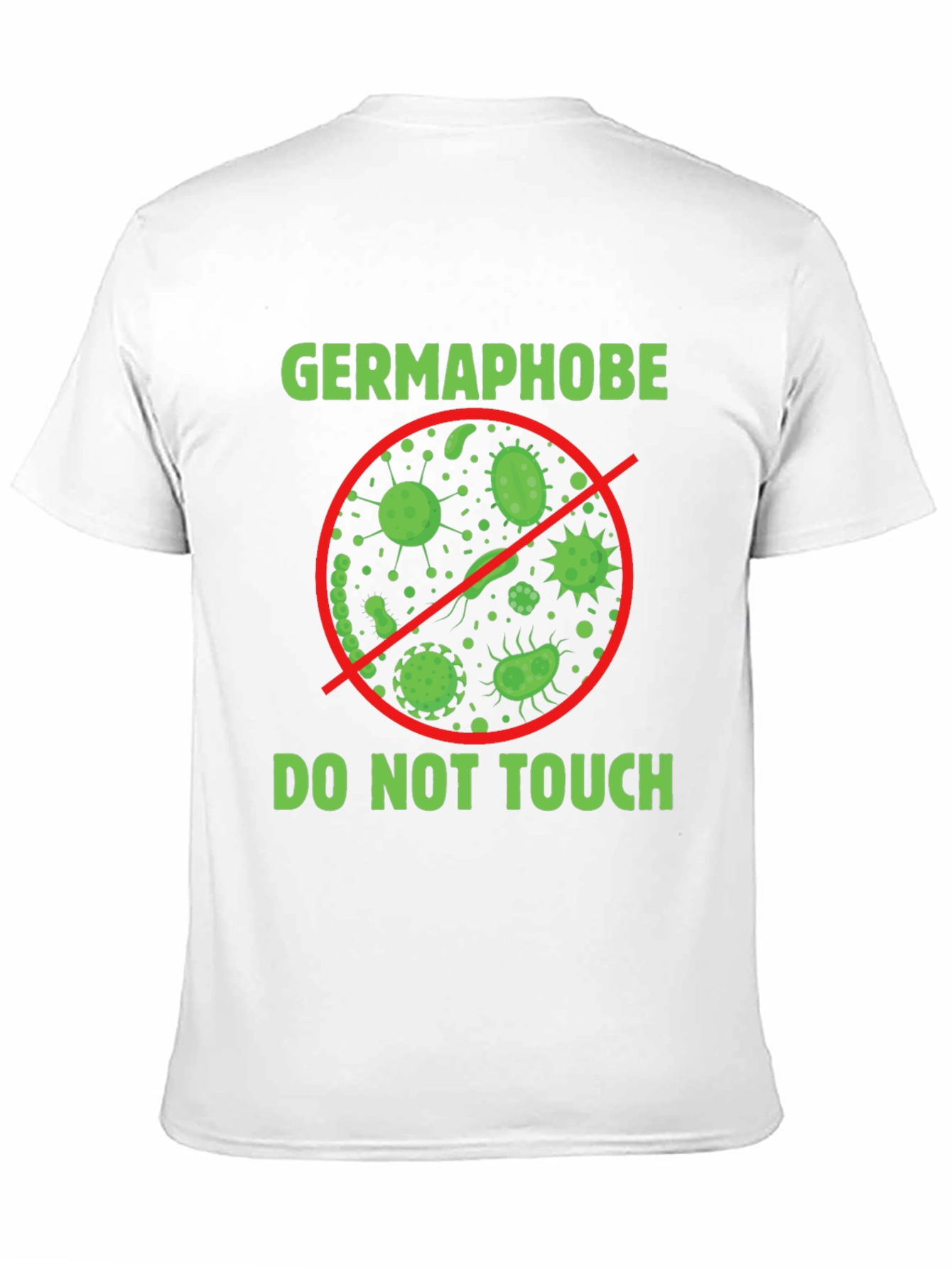 Black Germaphobe - Do Not Touch - Graphic T-Shirt view 11