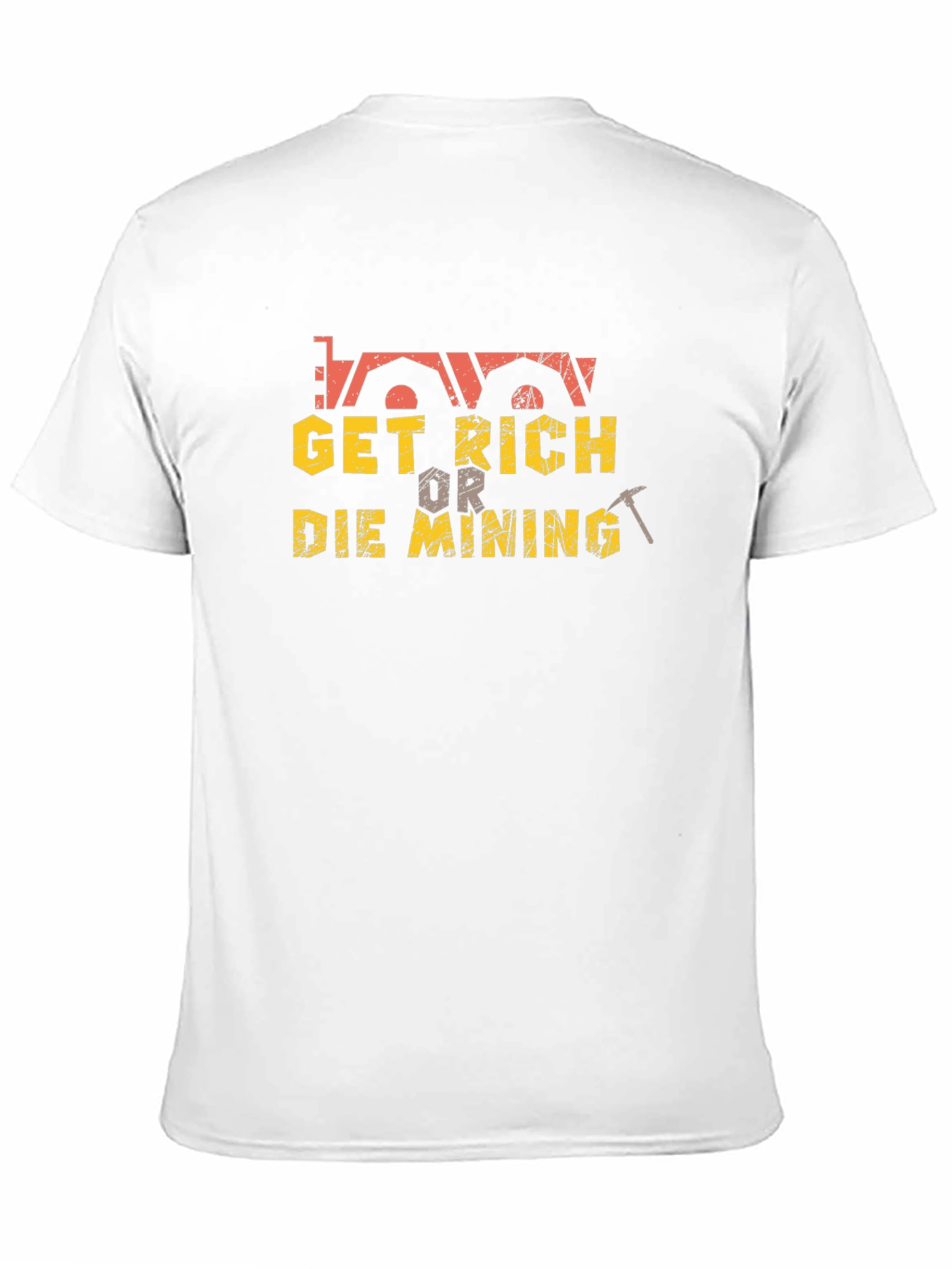 Black Get Rich or Die Mining T-Shirt - Black view 11
