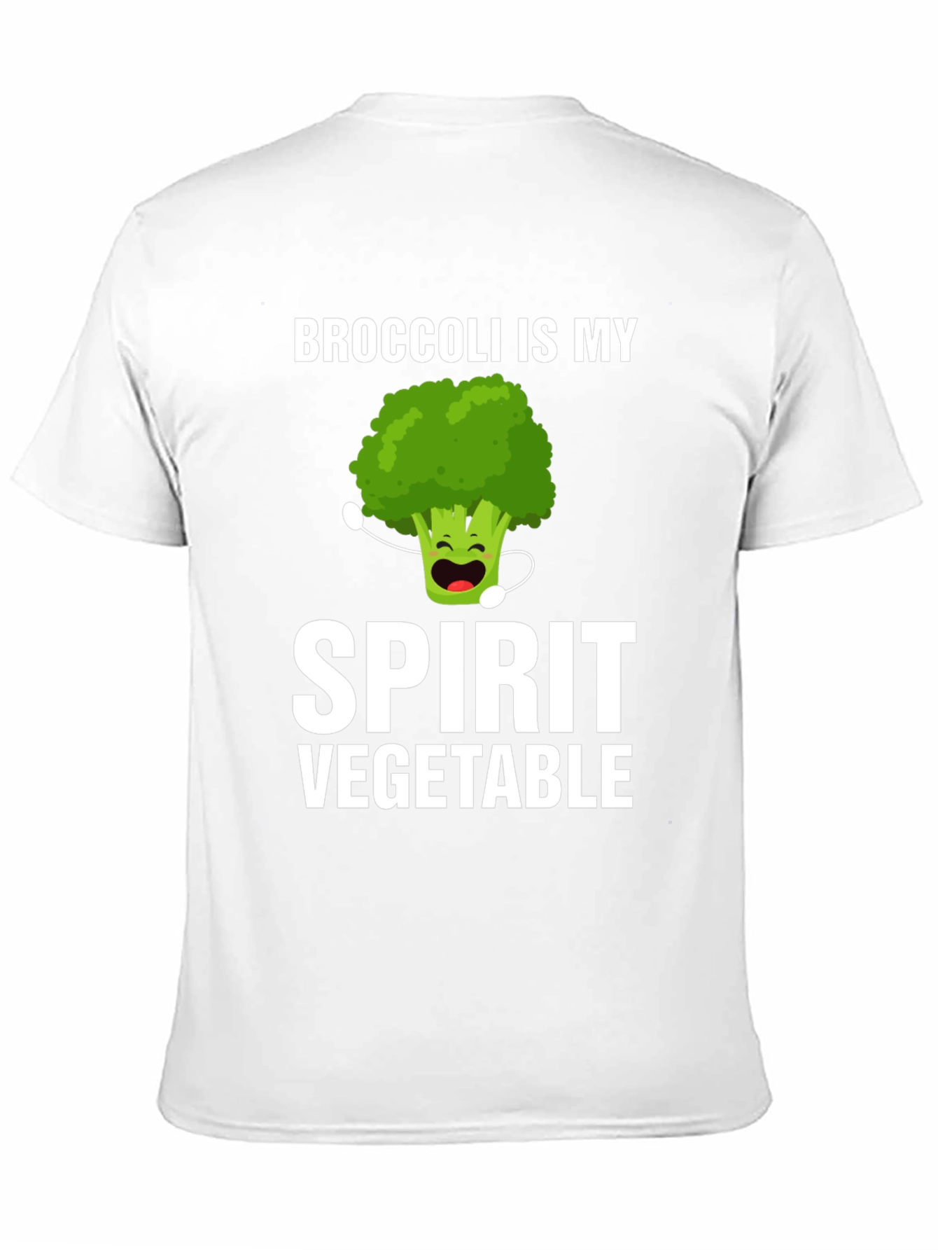 Black Broccoli Spirit Vegetable T-Shirt Funny Foodie Tee view 11