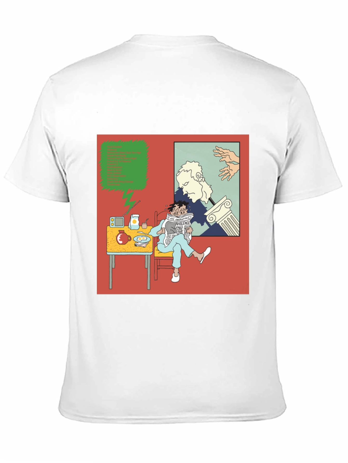 Black Philosophical Breakfast Tee view 11