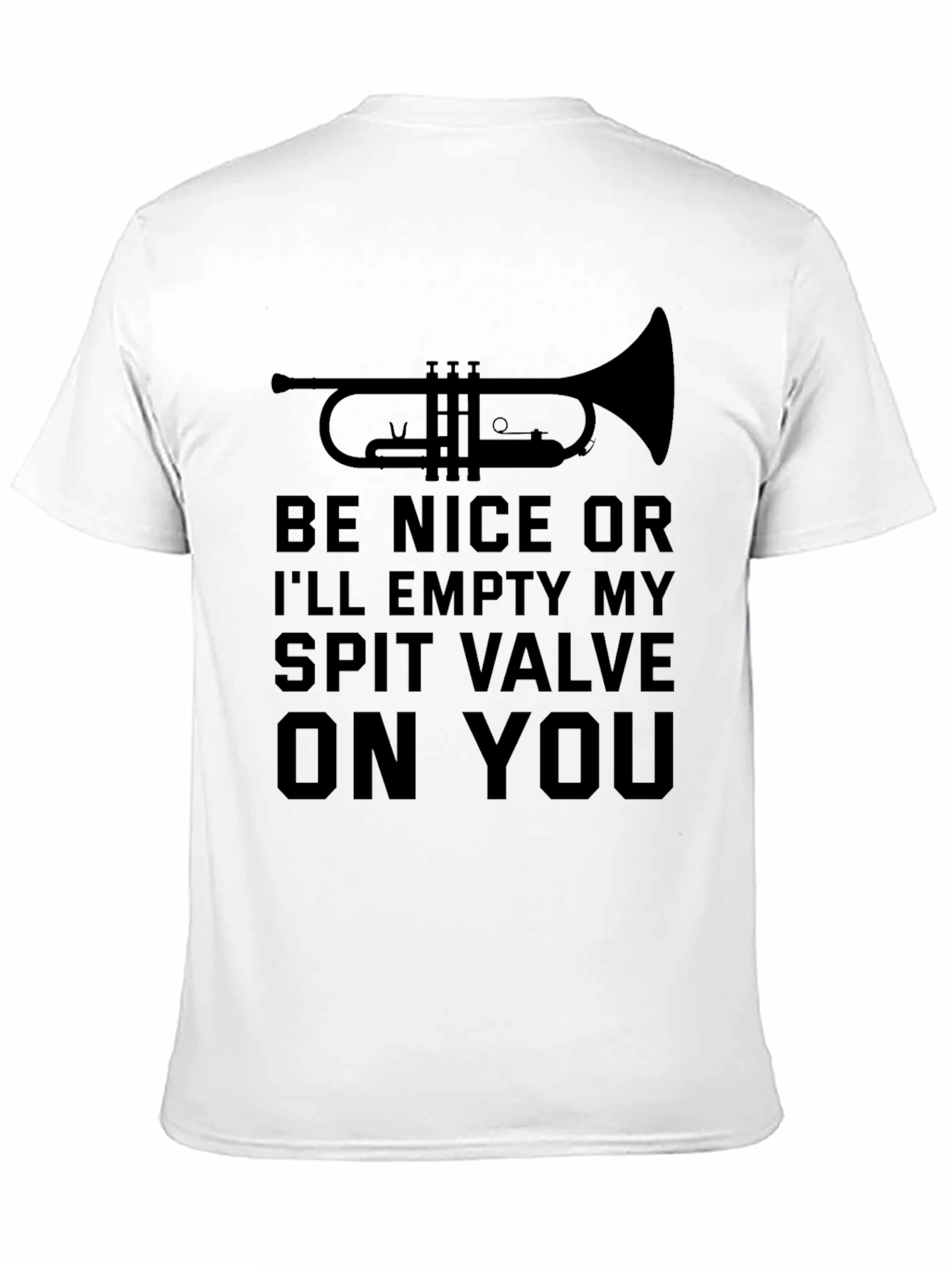 Black Trumpet Spit Valve T-Shirt Funny Band Geek Shirt view 11