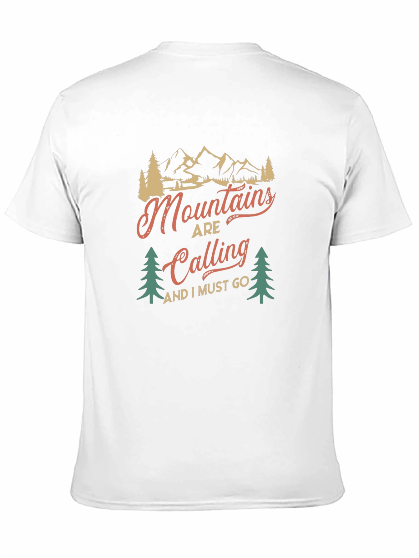 Black Mountains are Calling Black Graphic Tee view 11