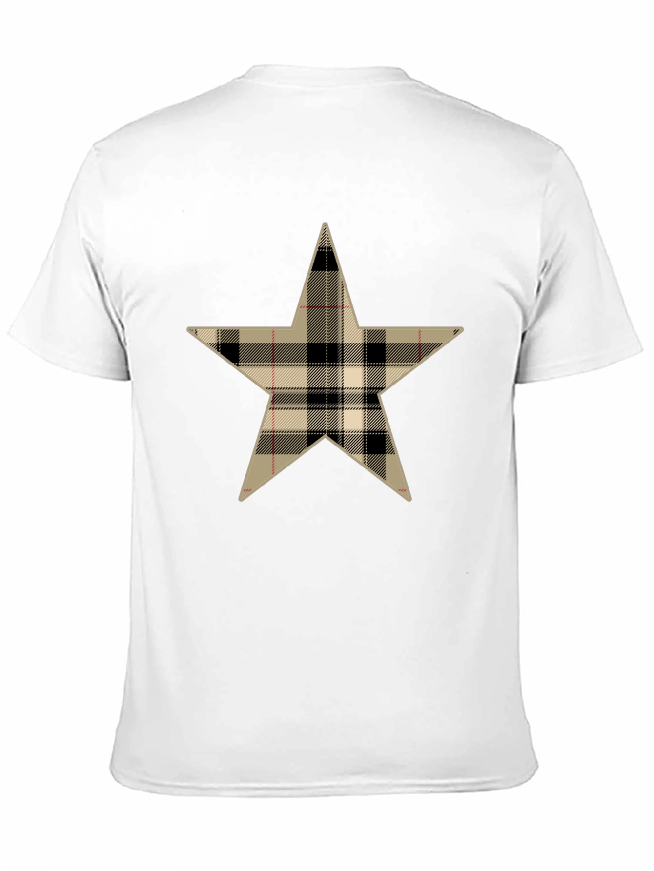 Black Plaid Star Graphic Tee view 11