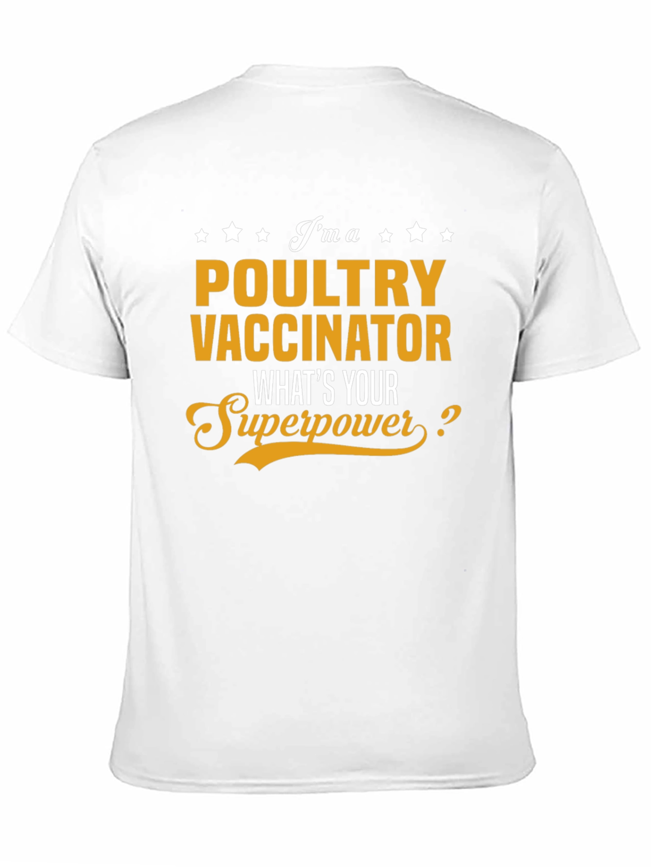 Black Poultry Vaccinator Superpower T-Shirt view 11