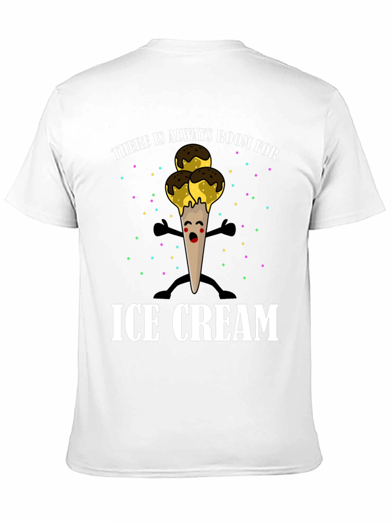 Black Ice Cream Graphic T-Shirt - Always Room! view 11