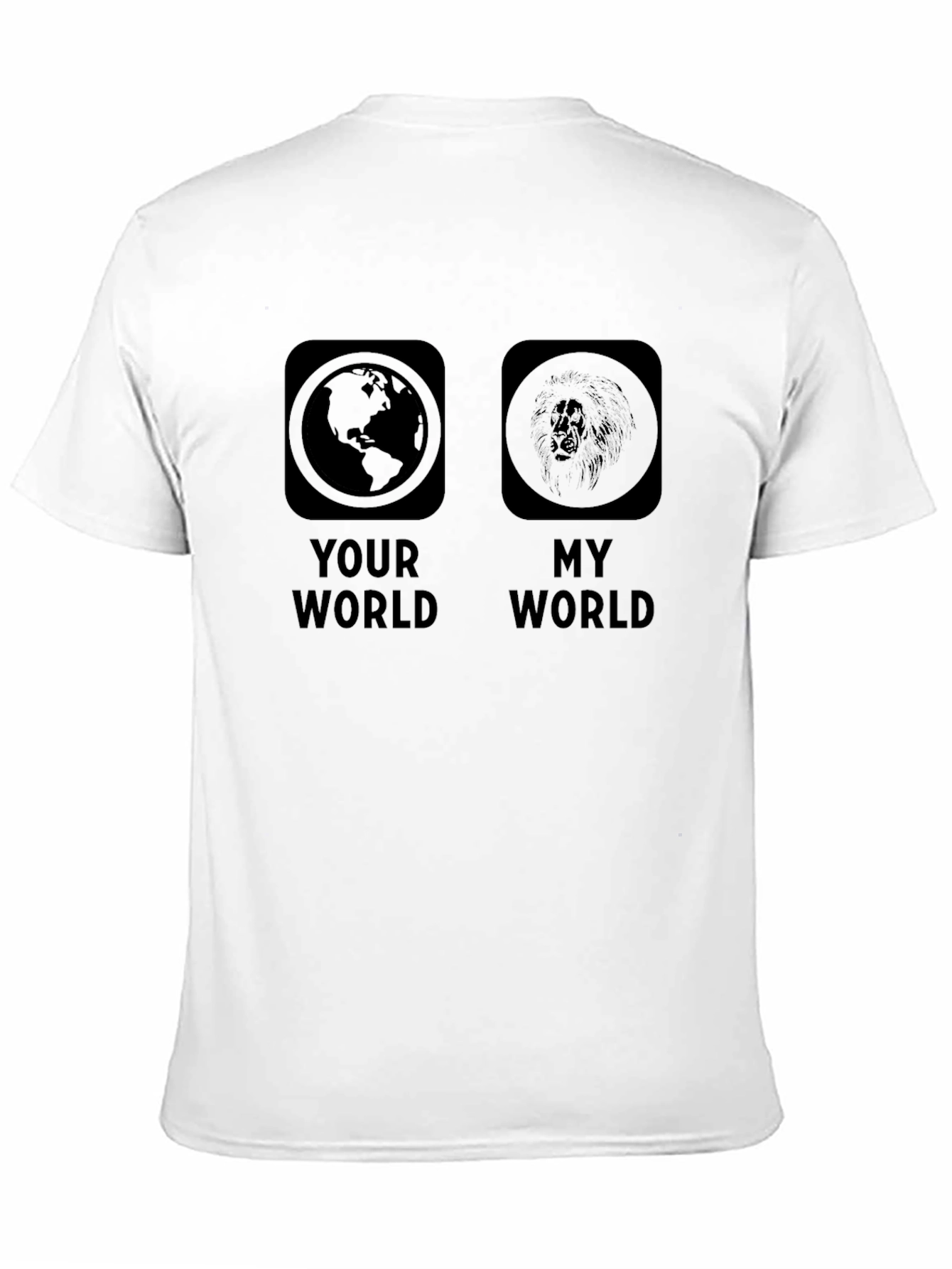 Black Your World My World Graphic Print T-Shirt view 11