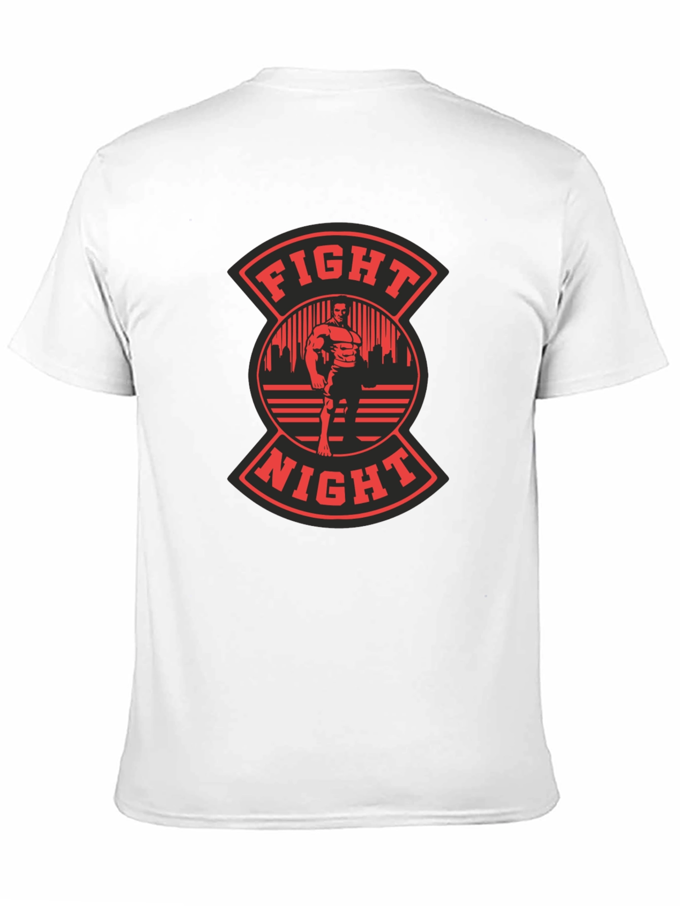 Black Fight Night Graphic T-Shirt - Men's Black Tee view 11