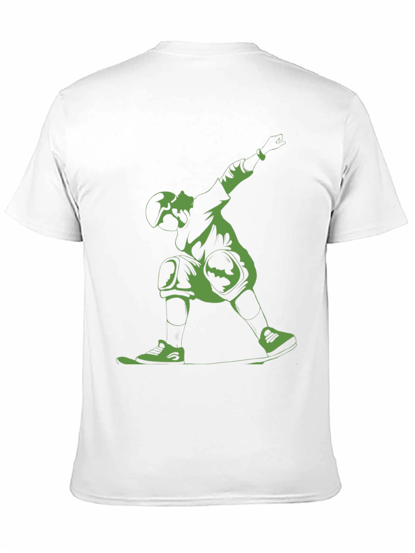 Black Skateboarder Graphic Tee - Black Cotton Blend view 11