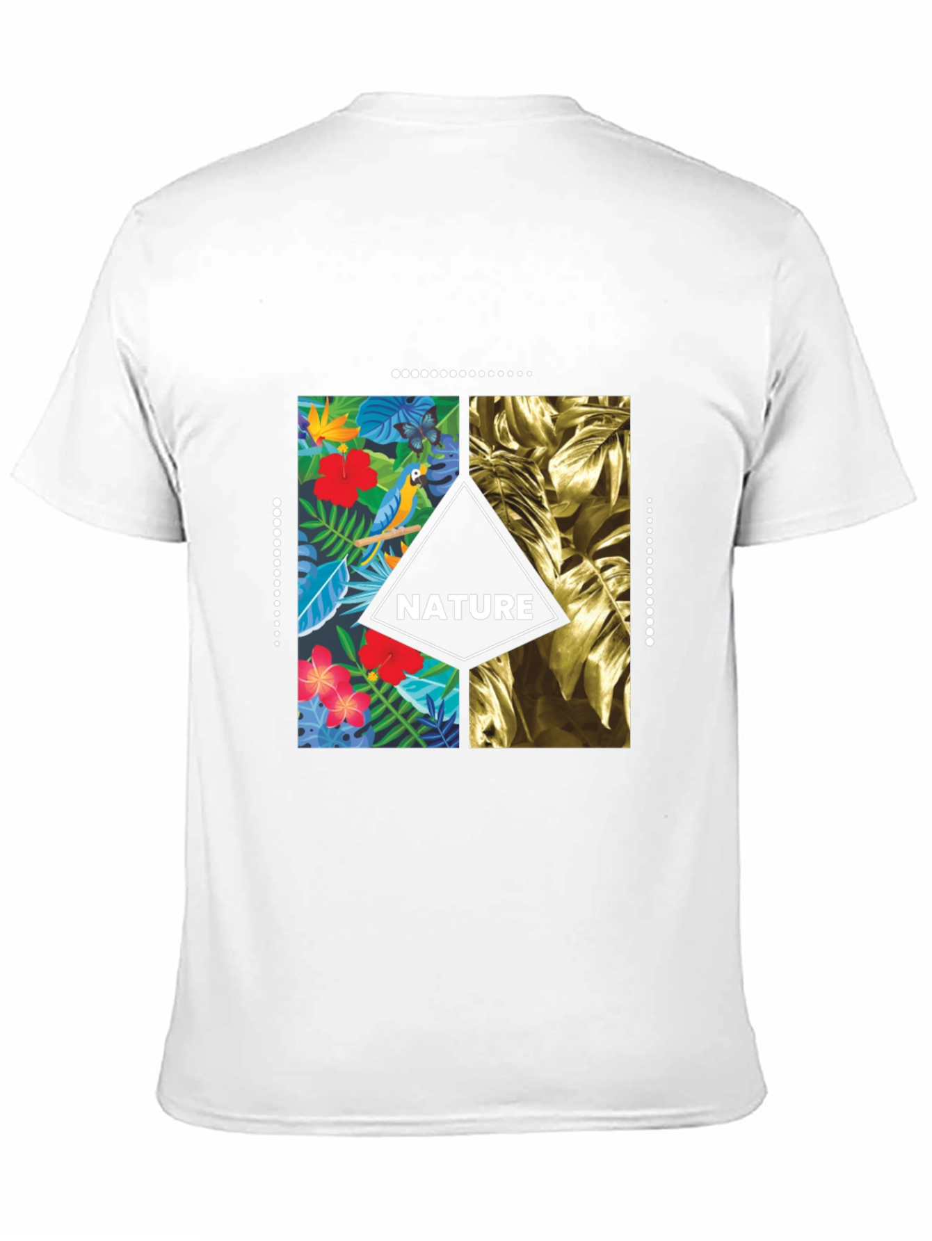 Black Nature T-Shirt - Tropical Graphic Tee for Men view 11