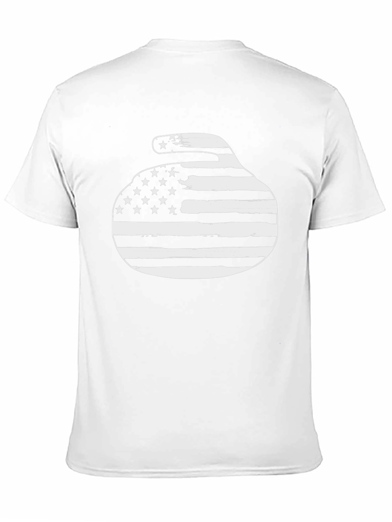 Black American Flag Curling Stone Graphic Tee view 11