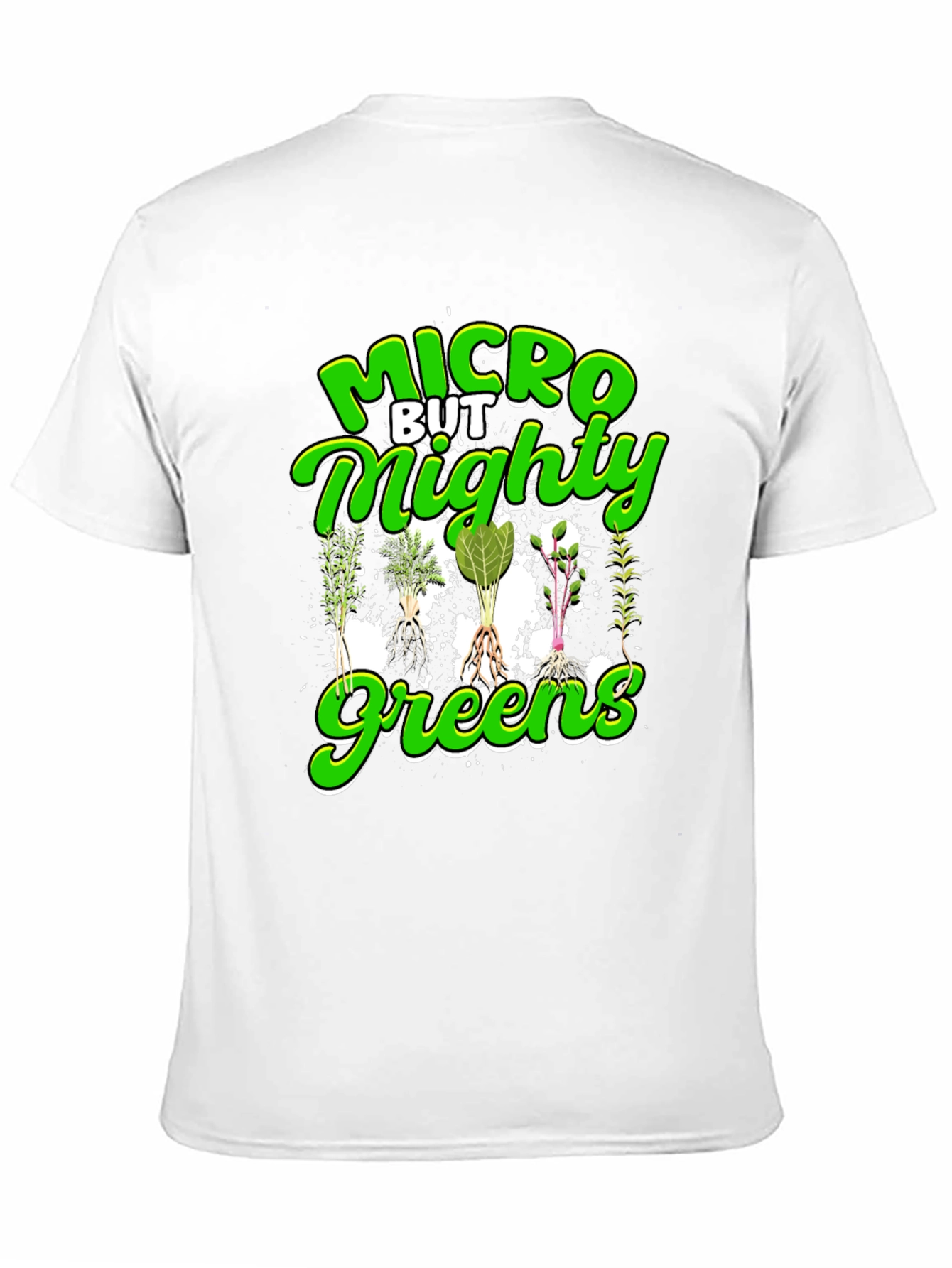 Black Micro But Mighty Greens T-Shirt - Black view 11