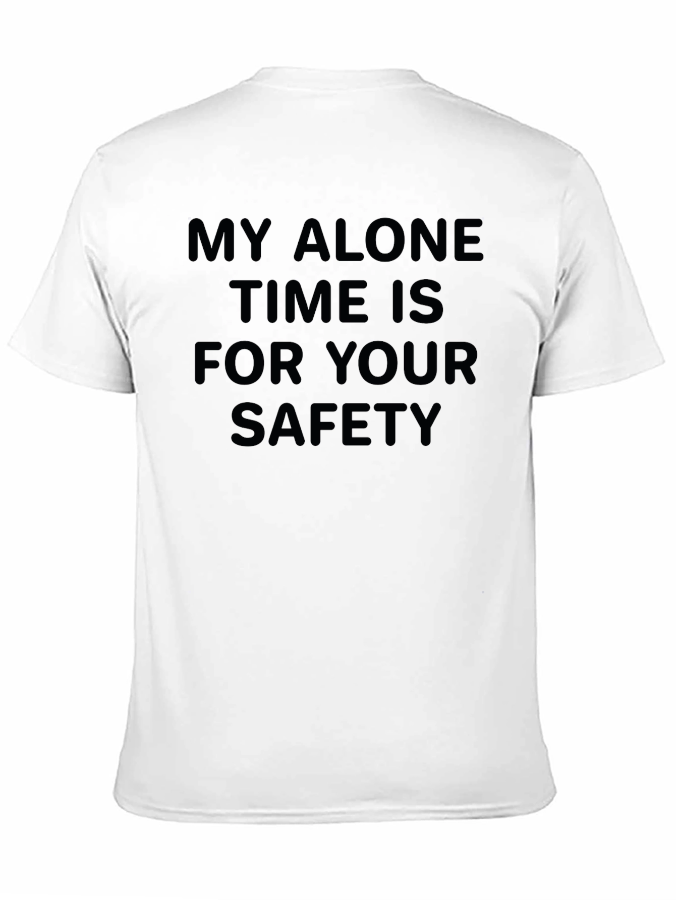Black Alone Time Safety Graphic Tee view 11