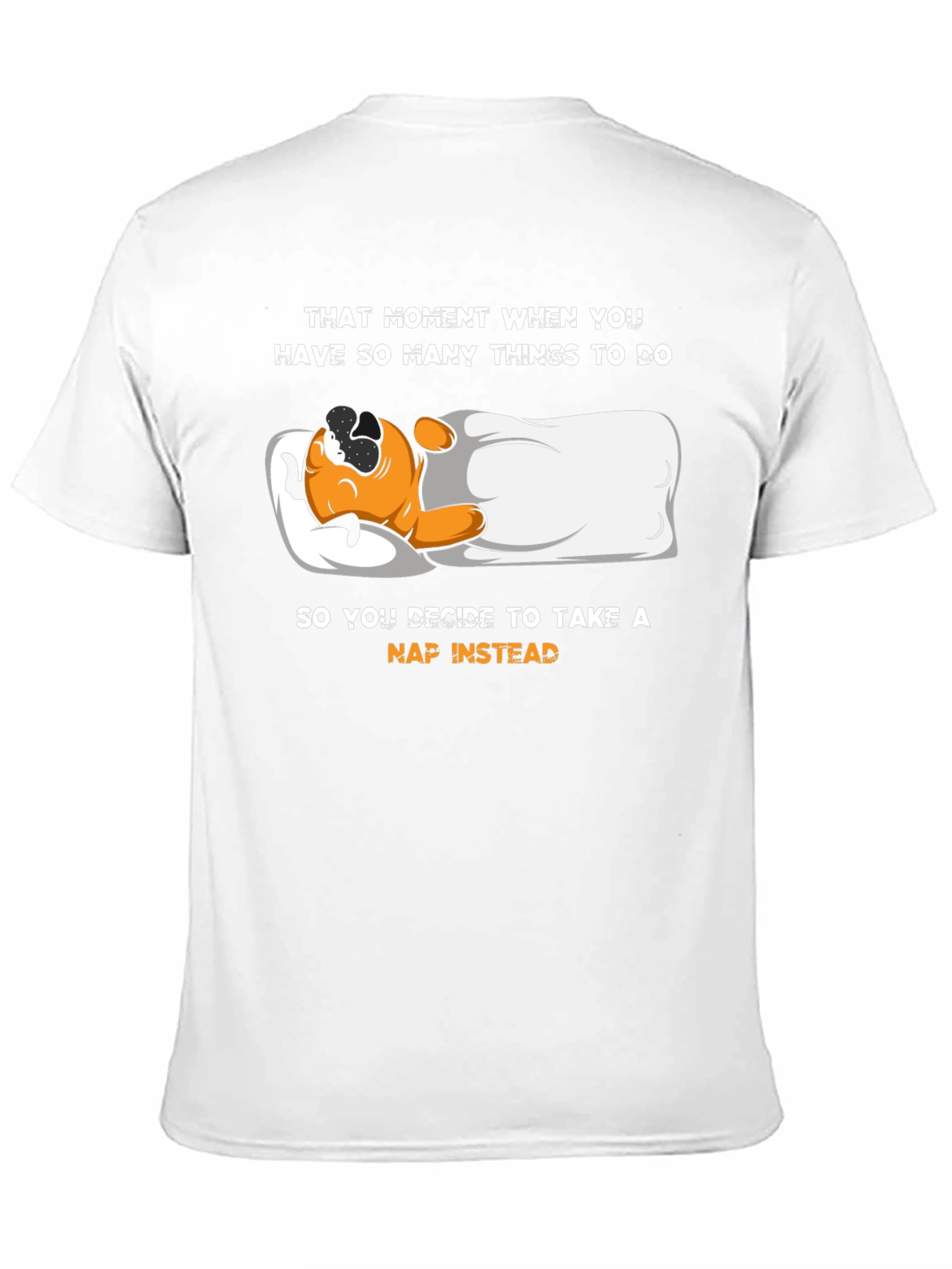 Black Funny Napping T-Shirt - When You Have Too Much To Do view 11