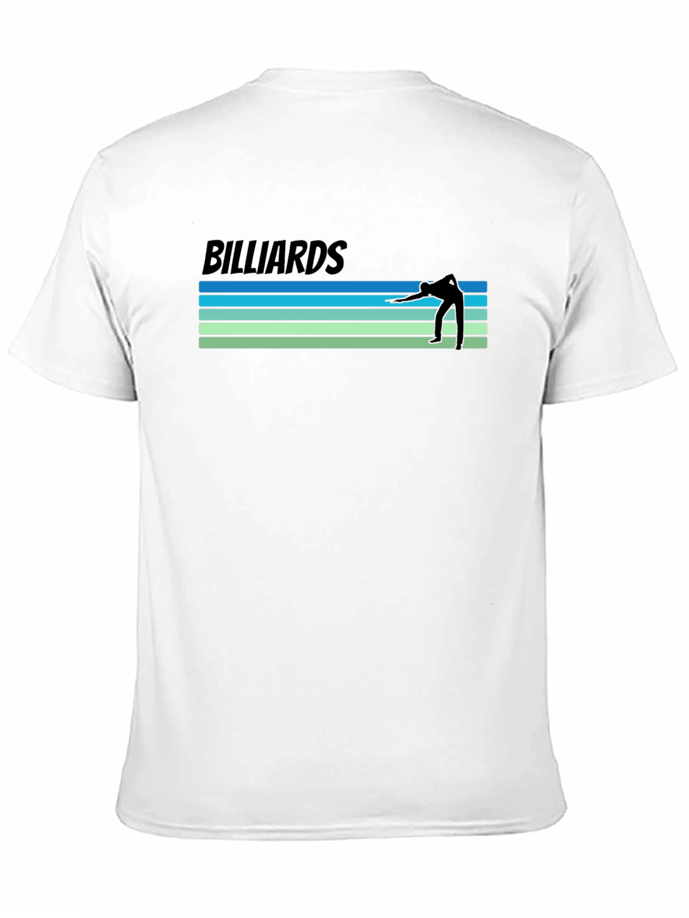 Black Billiards Retro Style Graphic T-Shirt view 11