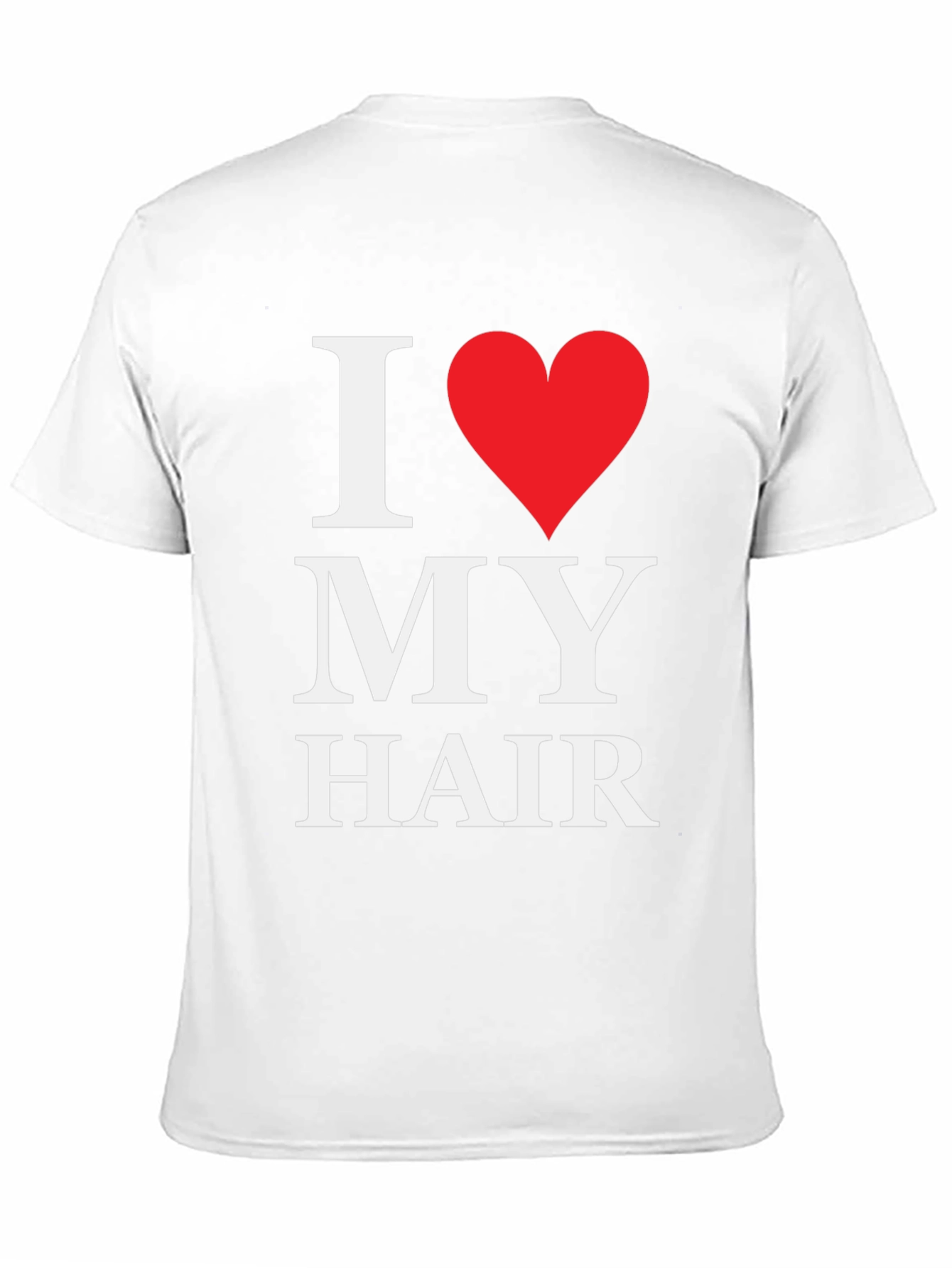 Black I Love My Hair Graphic Tee - Black Cotton T-Shirt view 11
