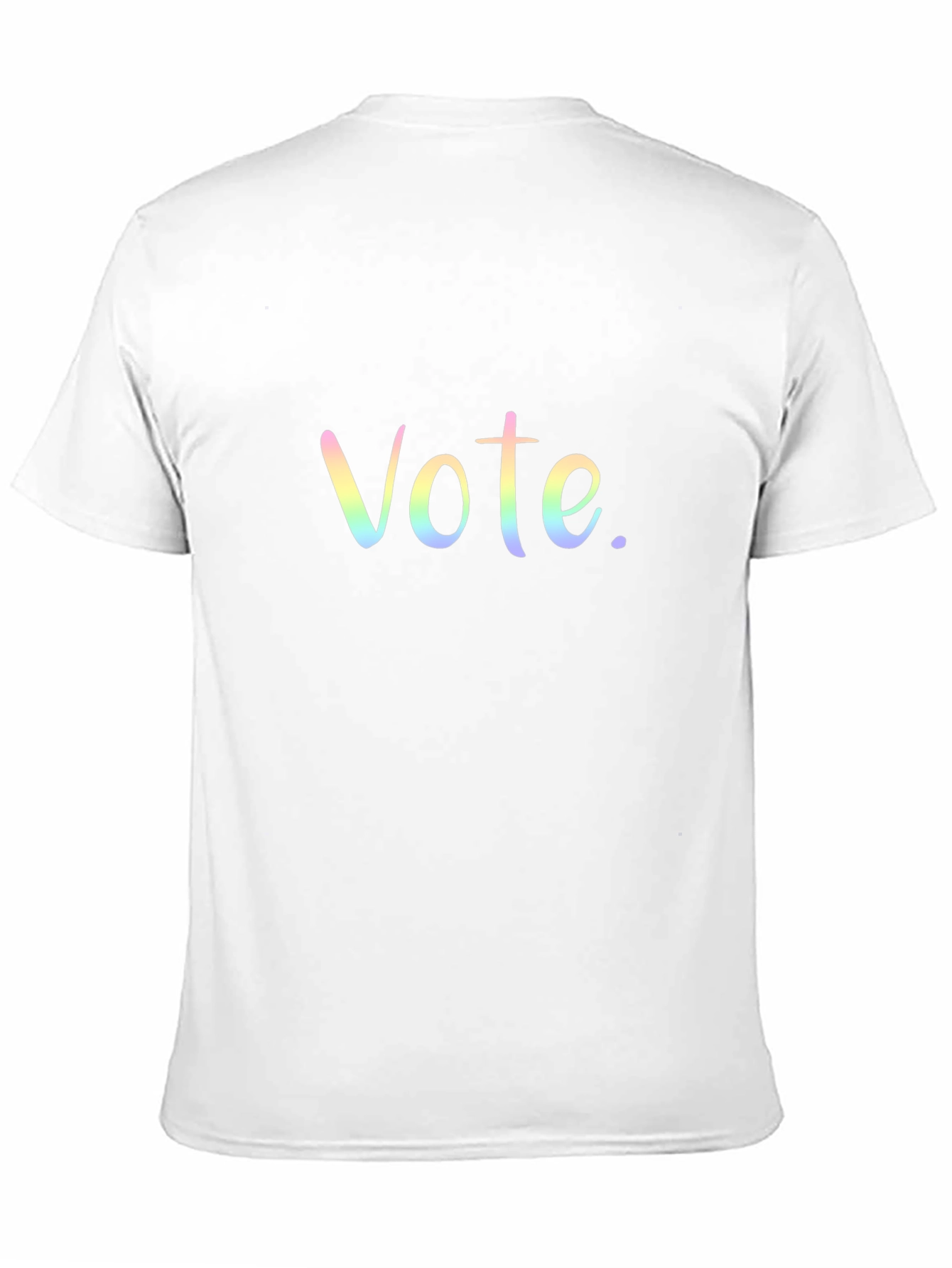 Black Vote T-Shirt Rainbow Design view 11