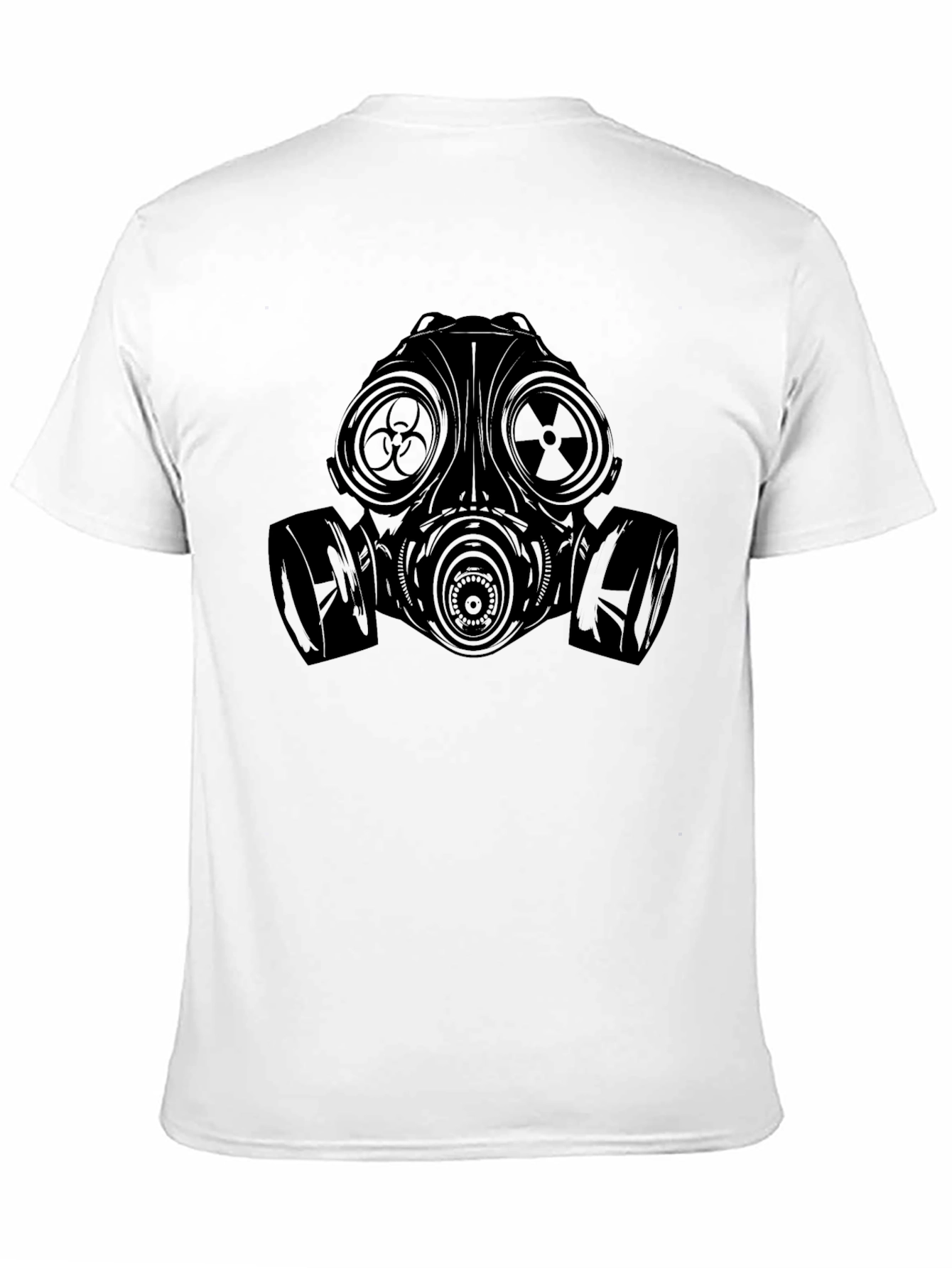 Black Gas Mask Graphic Tee - Black view 11