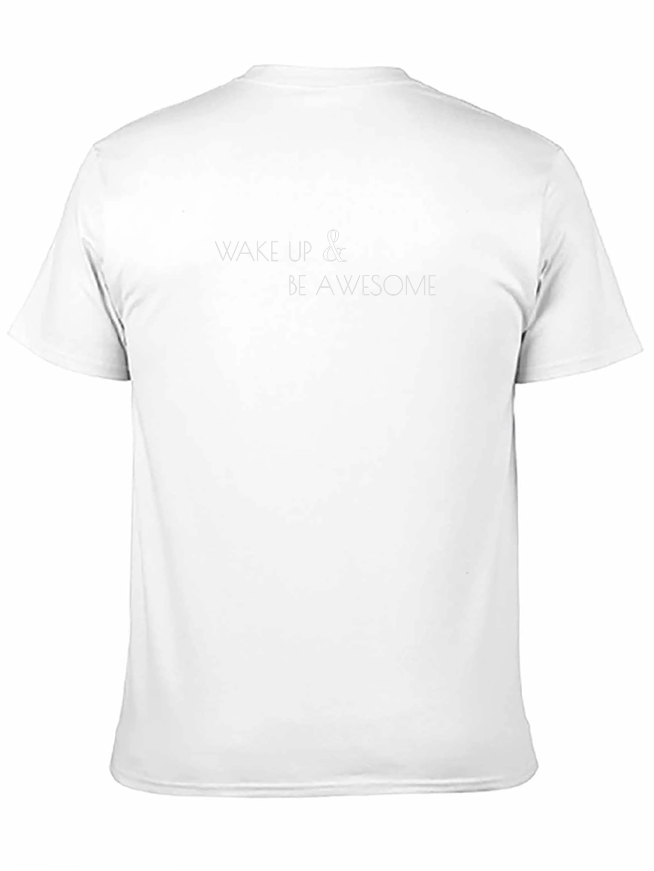 Black Wake Up & Be Awesome Graphic Tee view 11