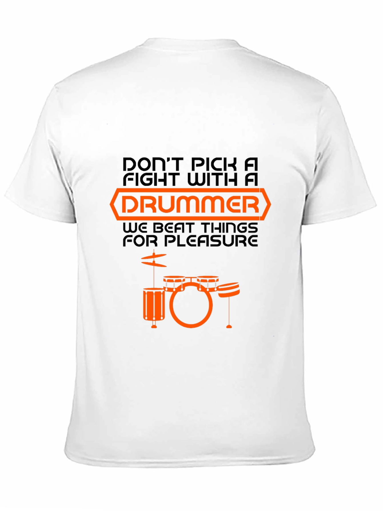 Black Drummer T-Shirt - Funny Music Lover Tee view 11