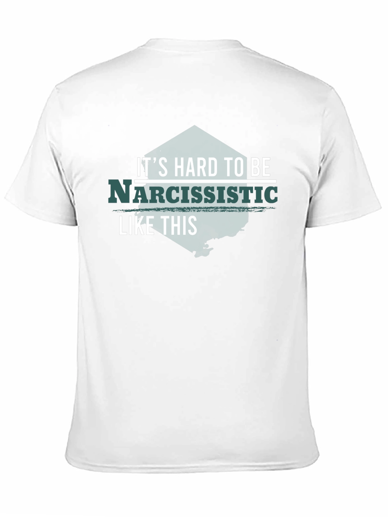 Black Narcissistic Funny T-Shirt - Black view 11