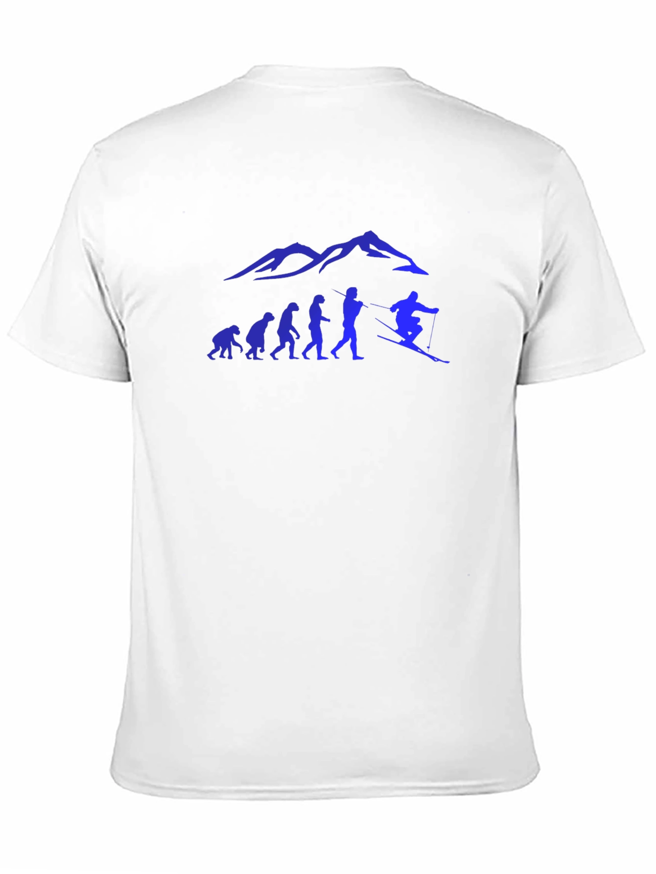 Black Skiing Evolution Graphic Tee - Black view 11