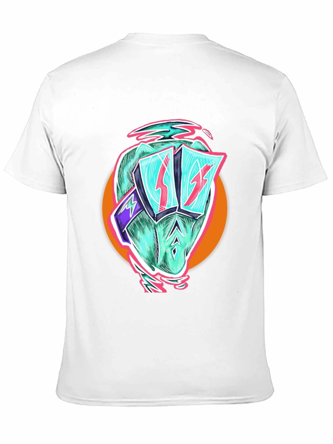 Black Cool Dino Black T-Shirt - Retro Cartoon Graphic view 11