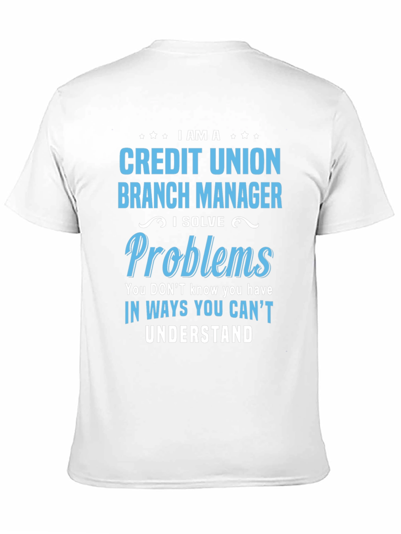 Black Credit Union Branch Manager T-Shirt view 11