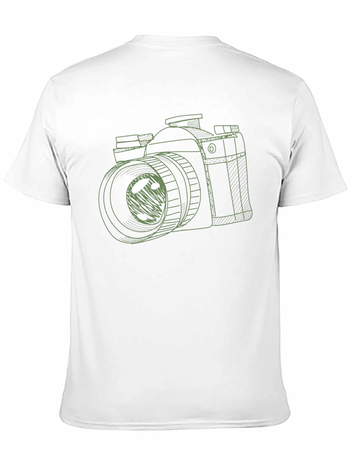 Black Retro Camera Graphic Tee - Black Cotton T-Shirt view 11