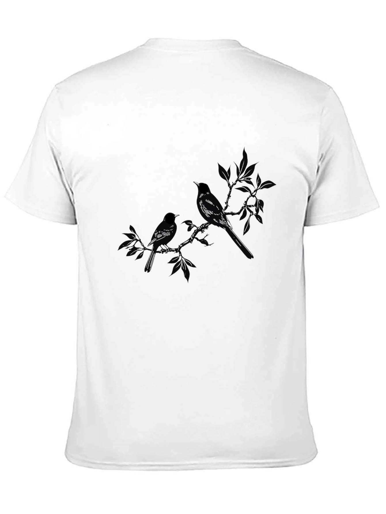 Black Black Bird Branch Graphic Tee view 11