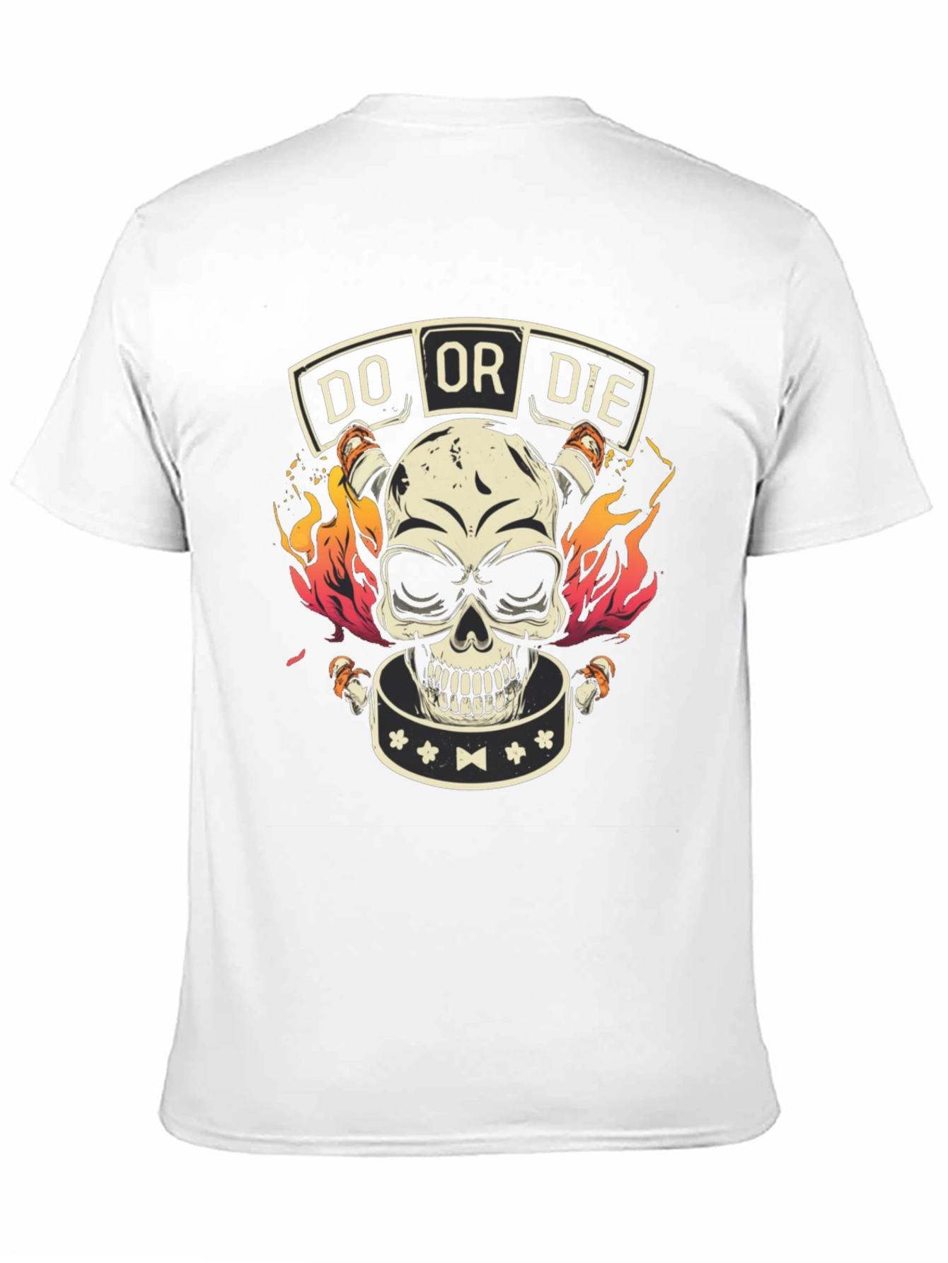 Black Do or Die Skull Graphic Tee - Bold Style view 11