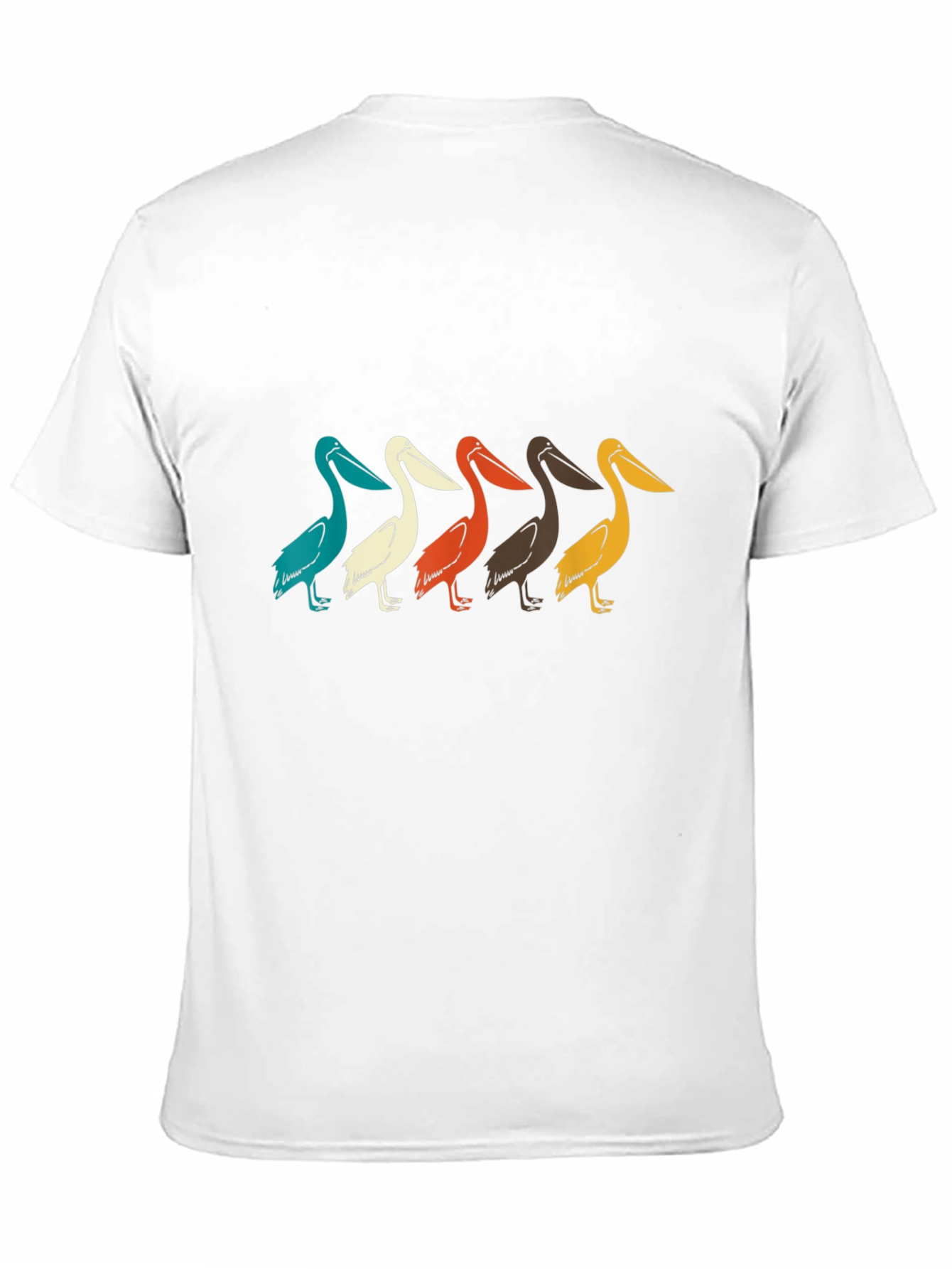 Black Retro Pelican T-Shirt view 11