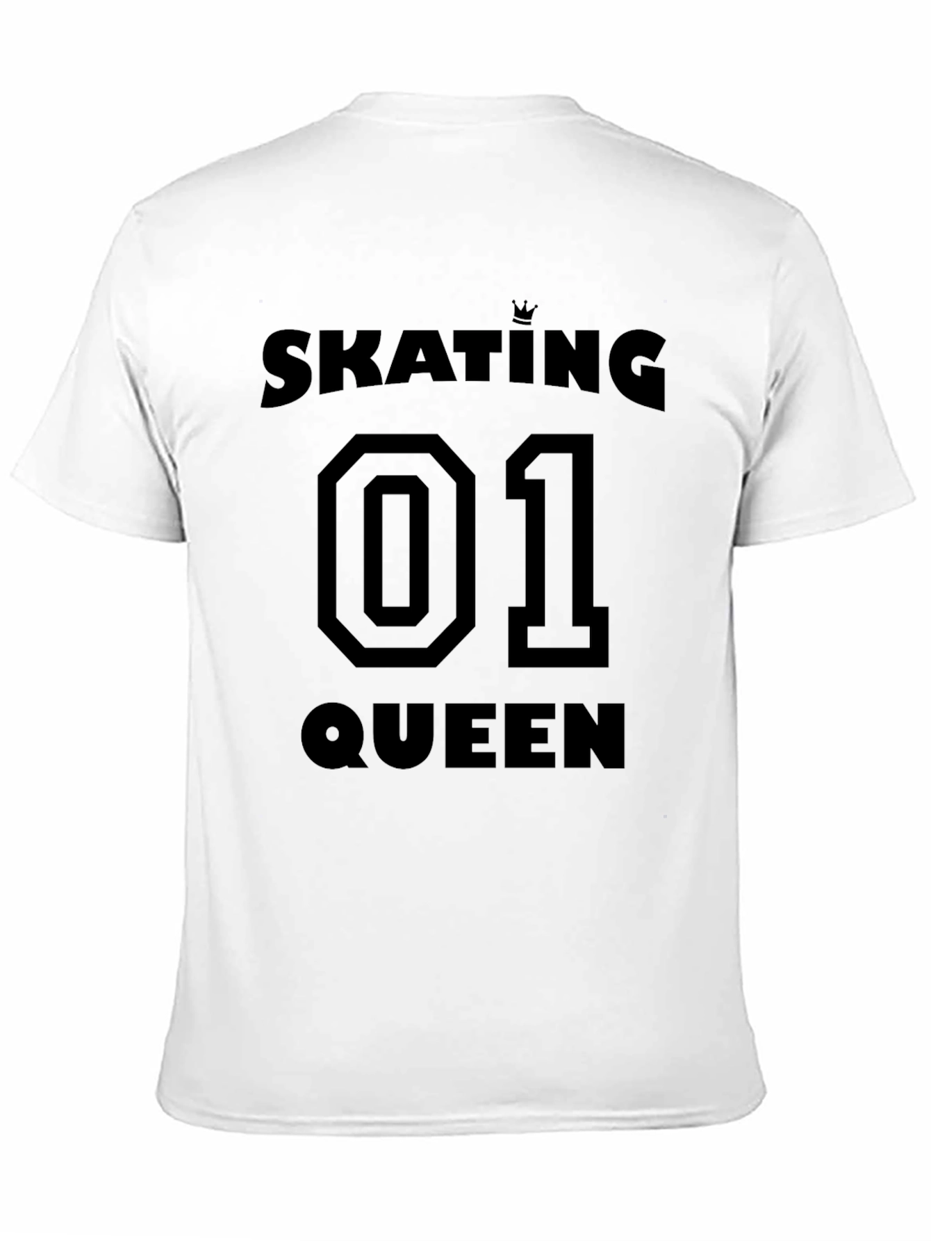 Black Skating Queen 01 Black T-Shirt view 11