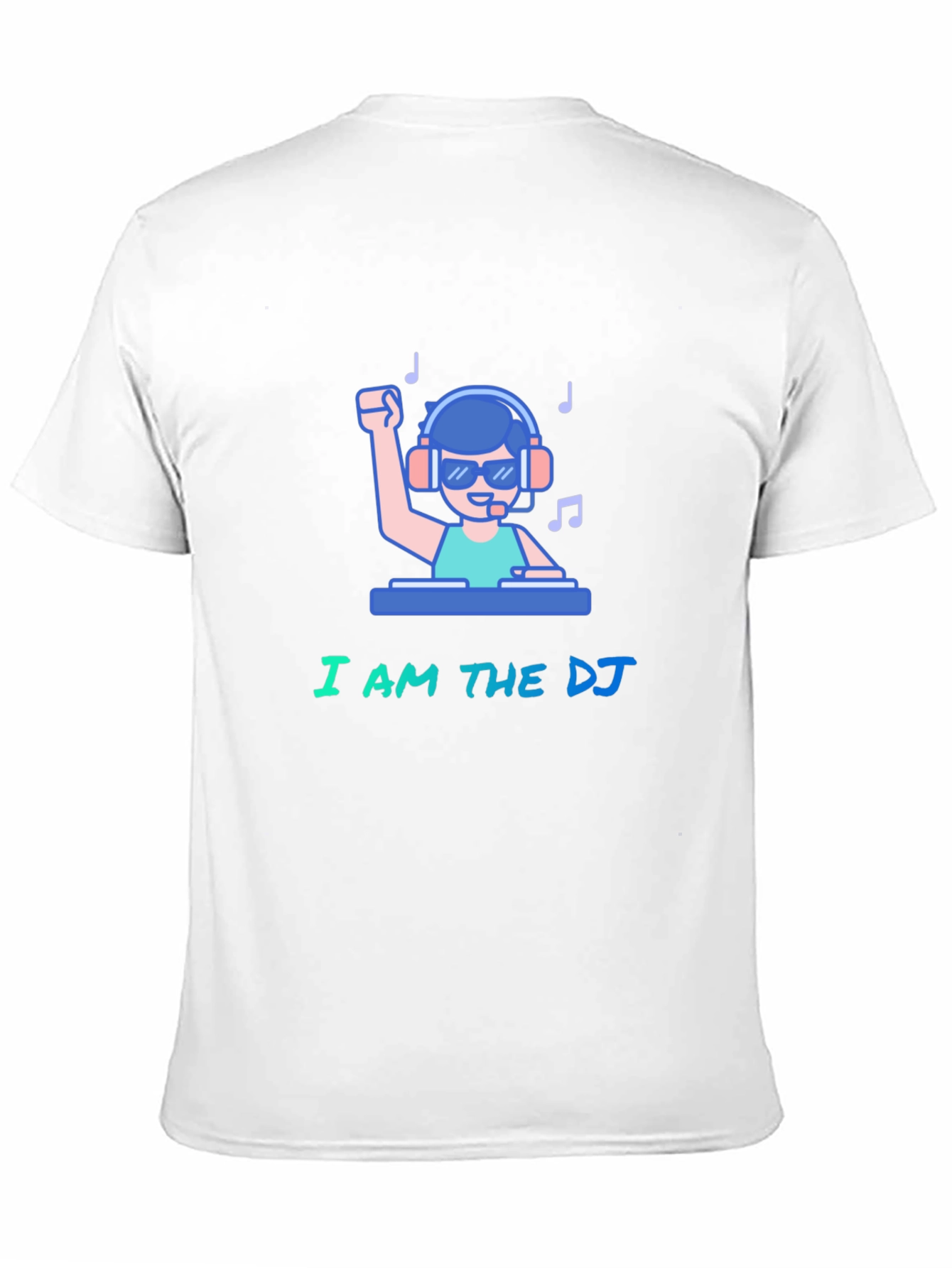 Black I Am The DJ Black T-Shirt view 11