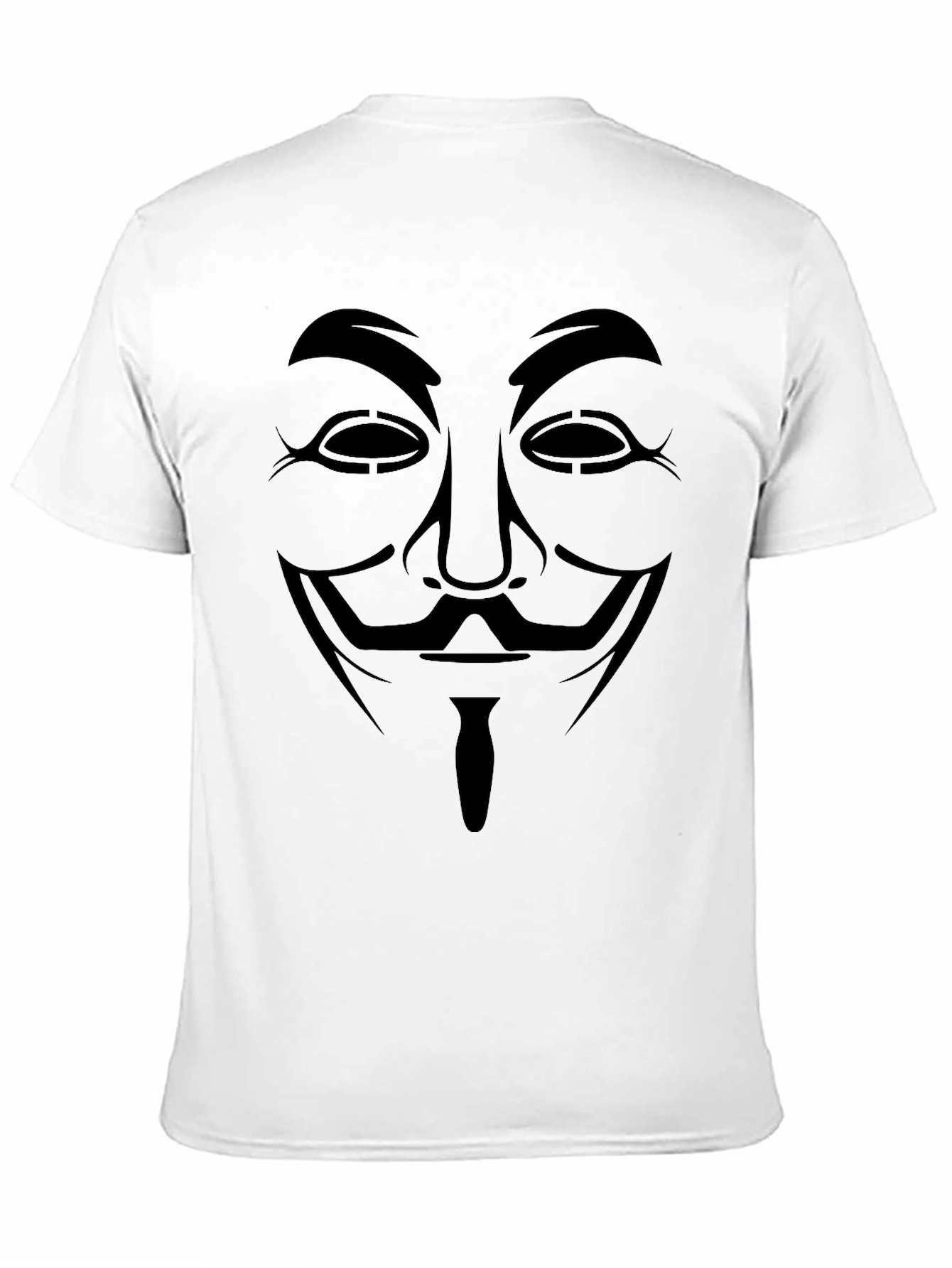 Black Anonymous Mask Graphic Tee - Black T-Shirt view 11