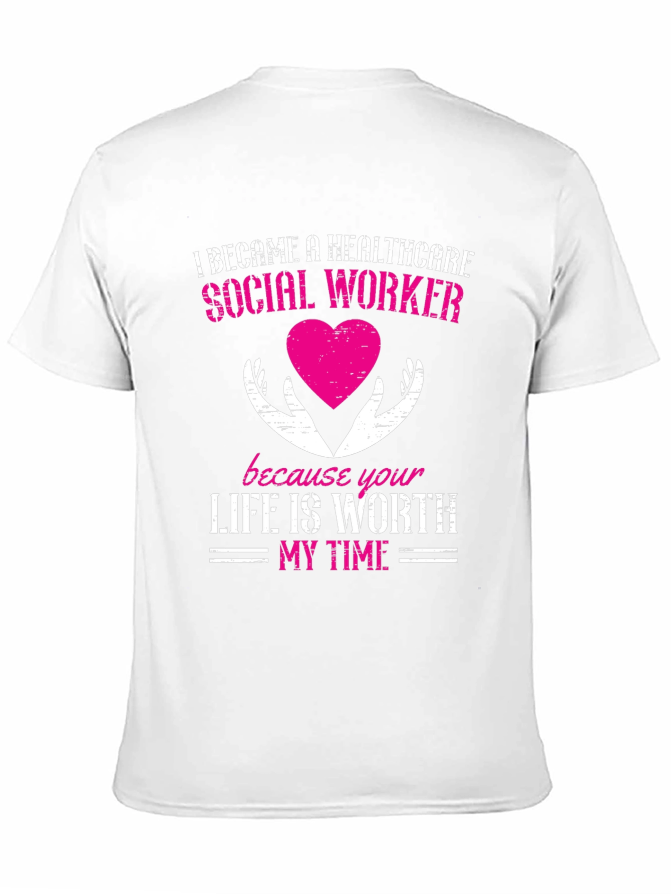 Black Healthcare Social Worker Graphic T-Shirt view 11