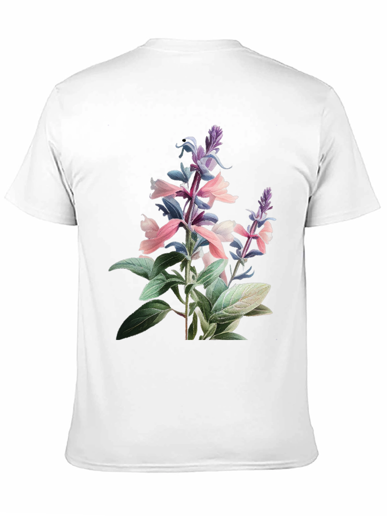 Black Floral Print Black T-Shirt view 11