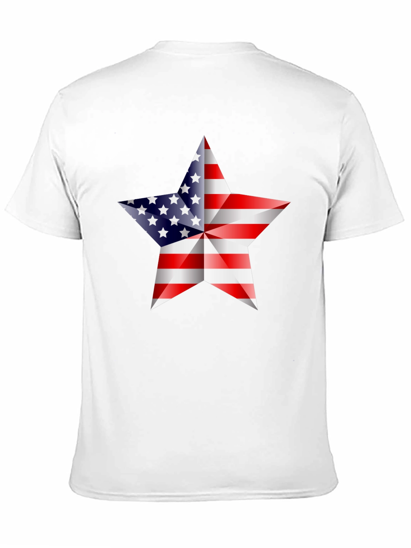 Black American Flag Star Graphic Tee - Patriotic Shirt view 11