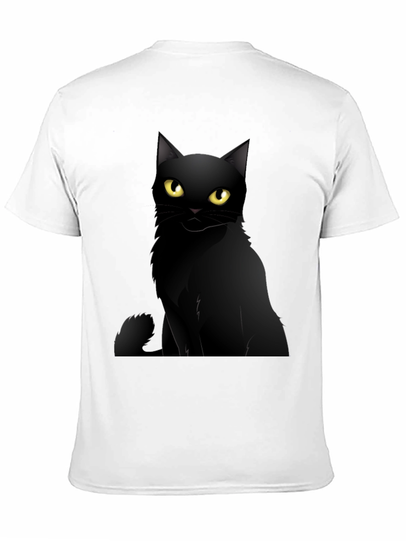 Black Black Cat Graphic Tee - Men's Casual T-Shirt view 11