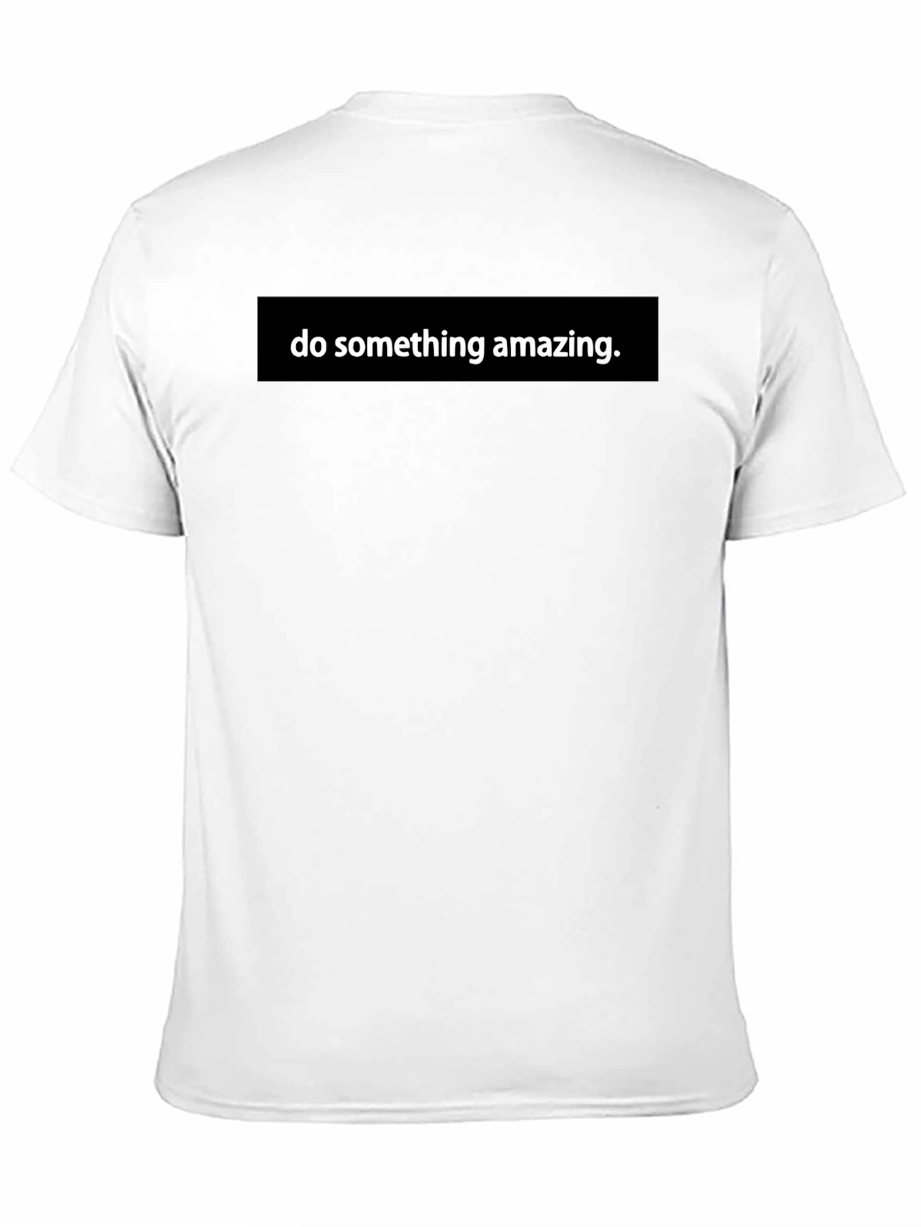 Black Inspirational Black T-Shirt - Do Something Amazing view 11