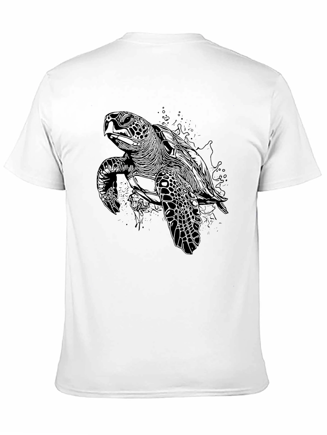 Black Black Sea Turtle Graphic Tee - Men's view 11