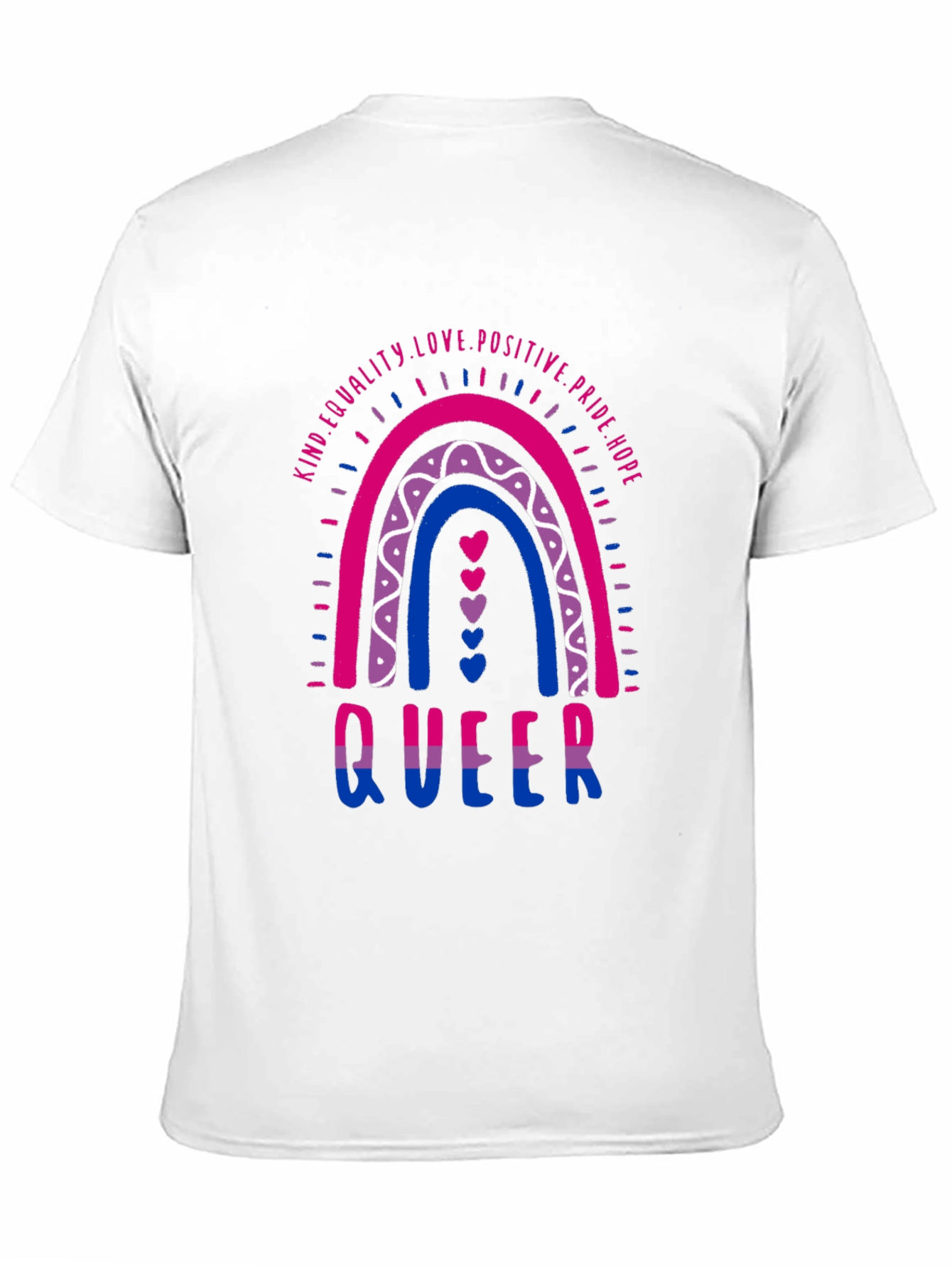 Black Bisexual Pride Queer T-Shirt view 11