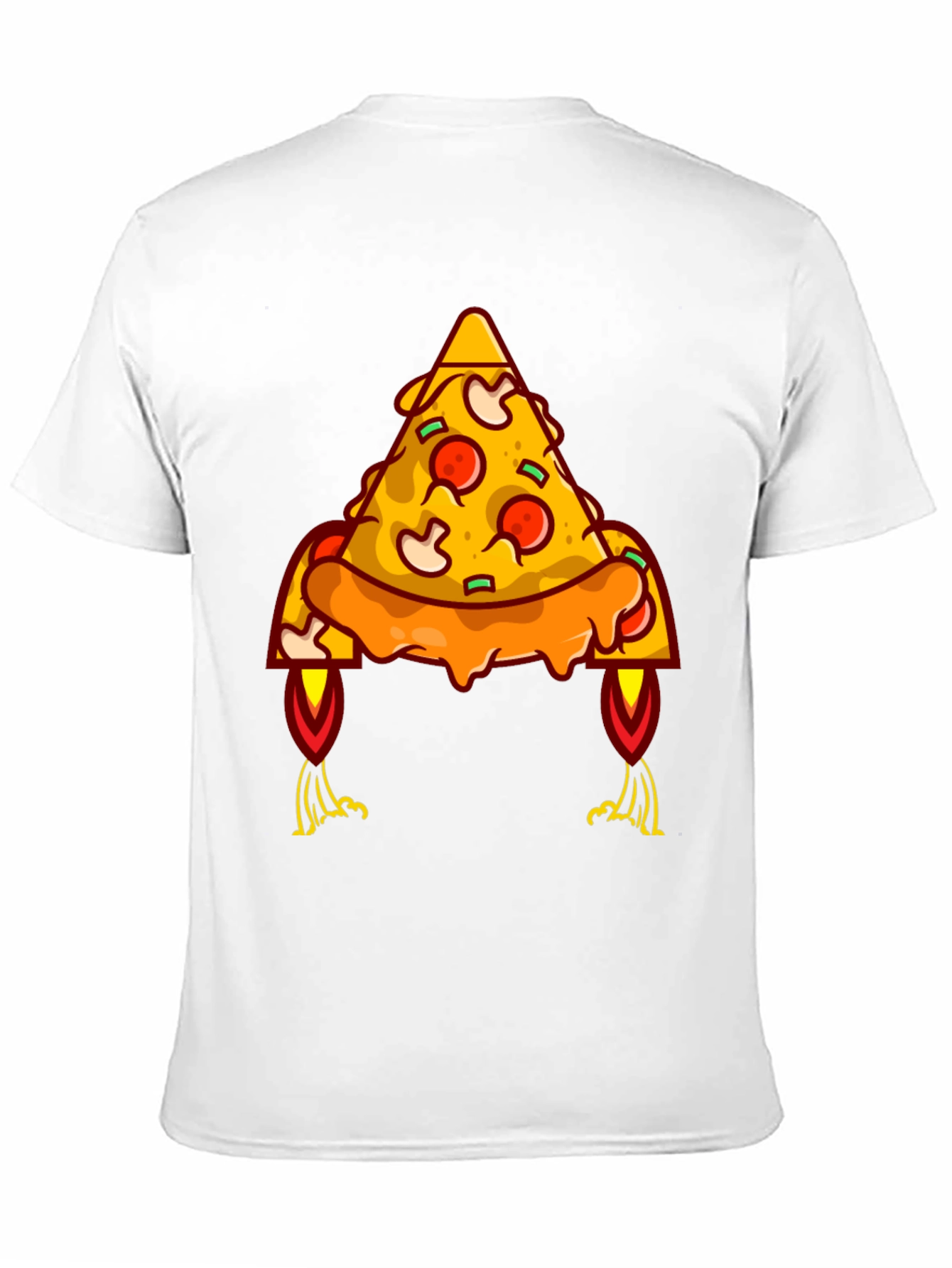 Black Pizza Rocket Graphic Tee - Black view 11