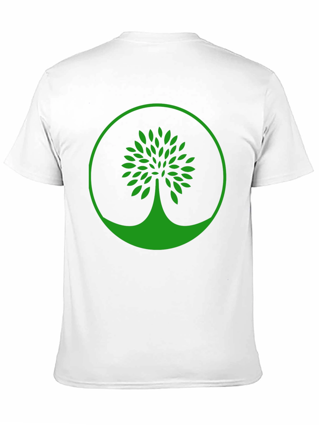 Black Green Tree Graphic Black T-Shirt view 11