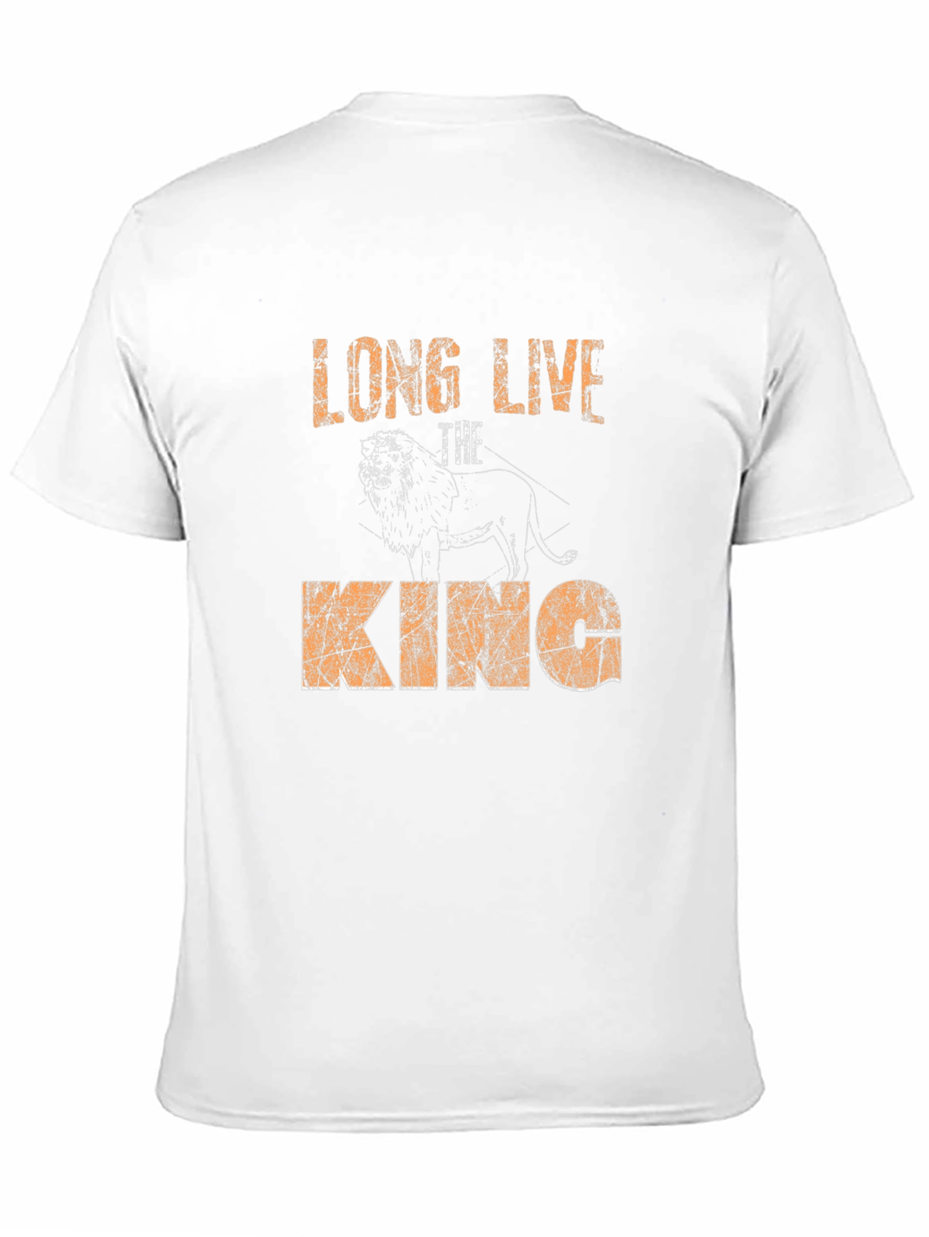 Black Long Live The King Lion Graphic Tee view 11